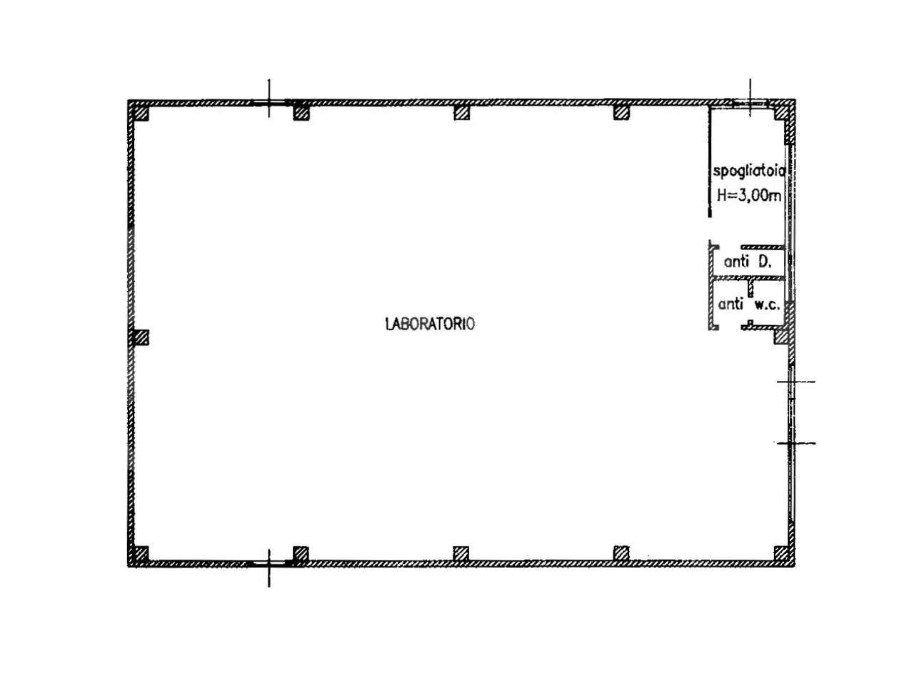 Capannone in , Arzergrande, {3} - Planimetria 1