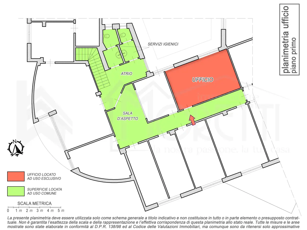 Ufficio in Via Martin Luther King, Livorno, {3} - Planimetria 1