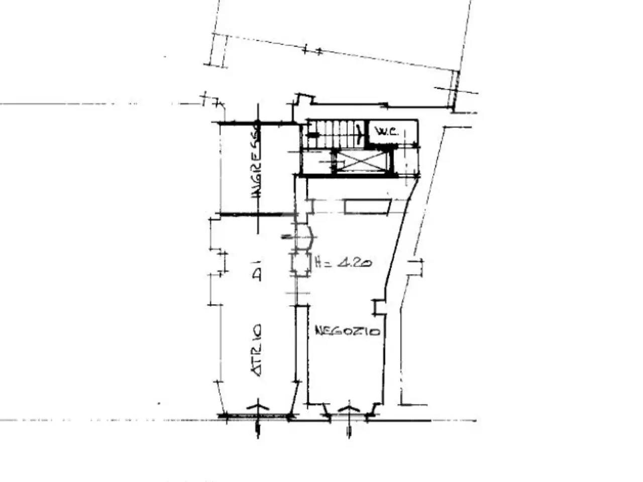 Negozio in Via Edmondo De Amicis 59, Milano, {3} - Planimetria 1