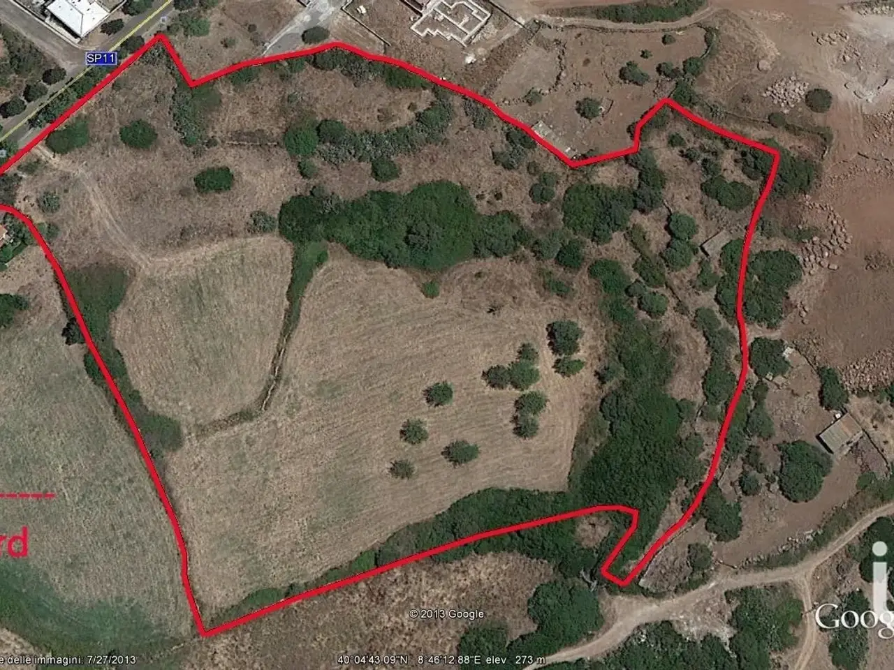 Terreno edificabile in nuda proprietà, Via Roma, Paulilatino - Planimetria 1