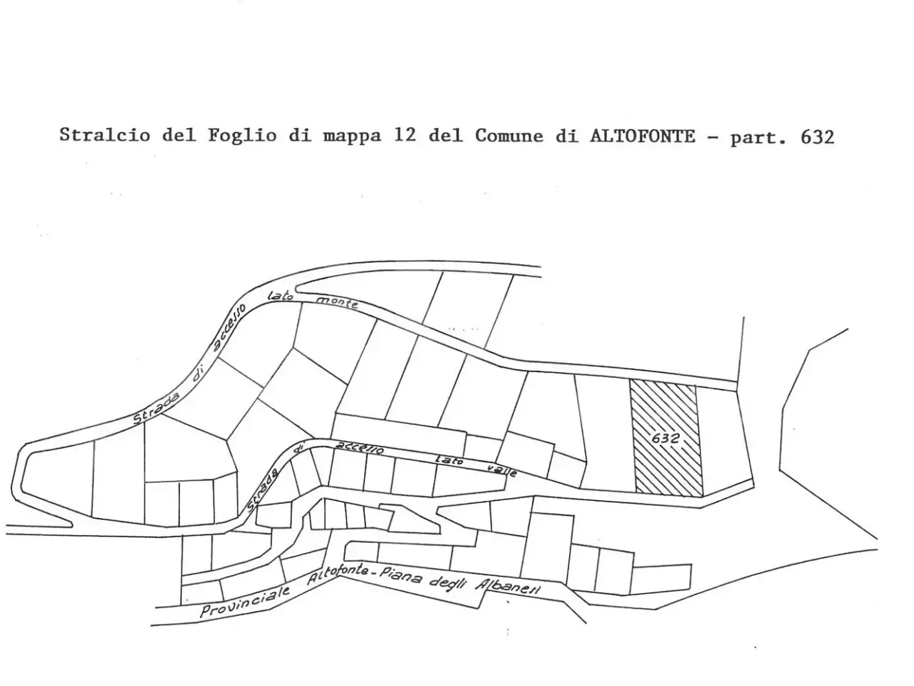 Terreno edificabile in vendita, Contrada Moardella Snc, Altofonte - Planimetria 1