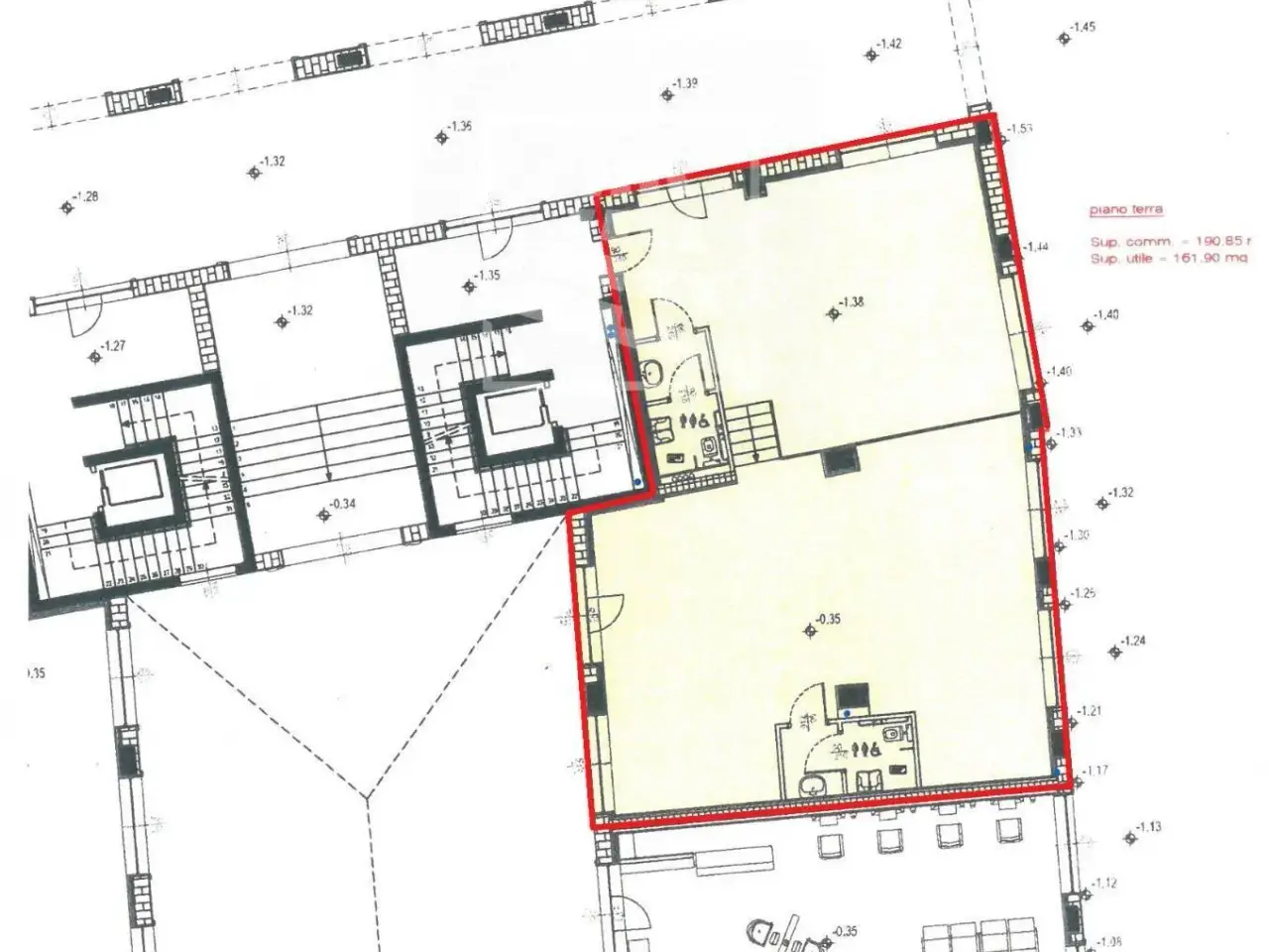 Negozio in Via Nacchi, Reggio Emilia, {3} - Planimetria 1