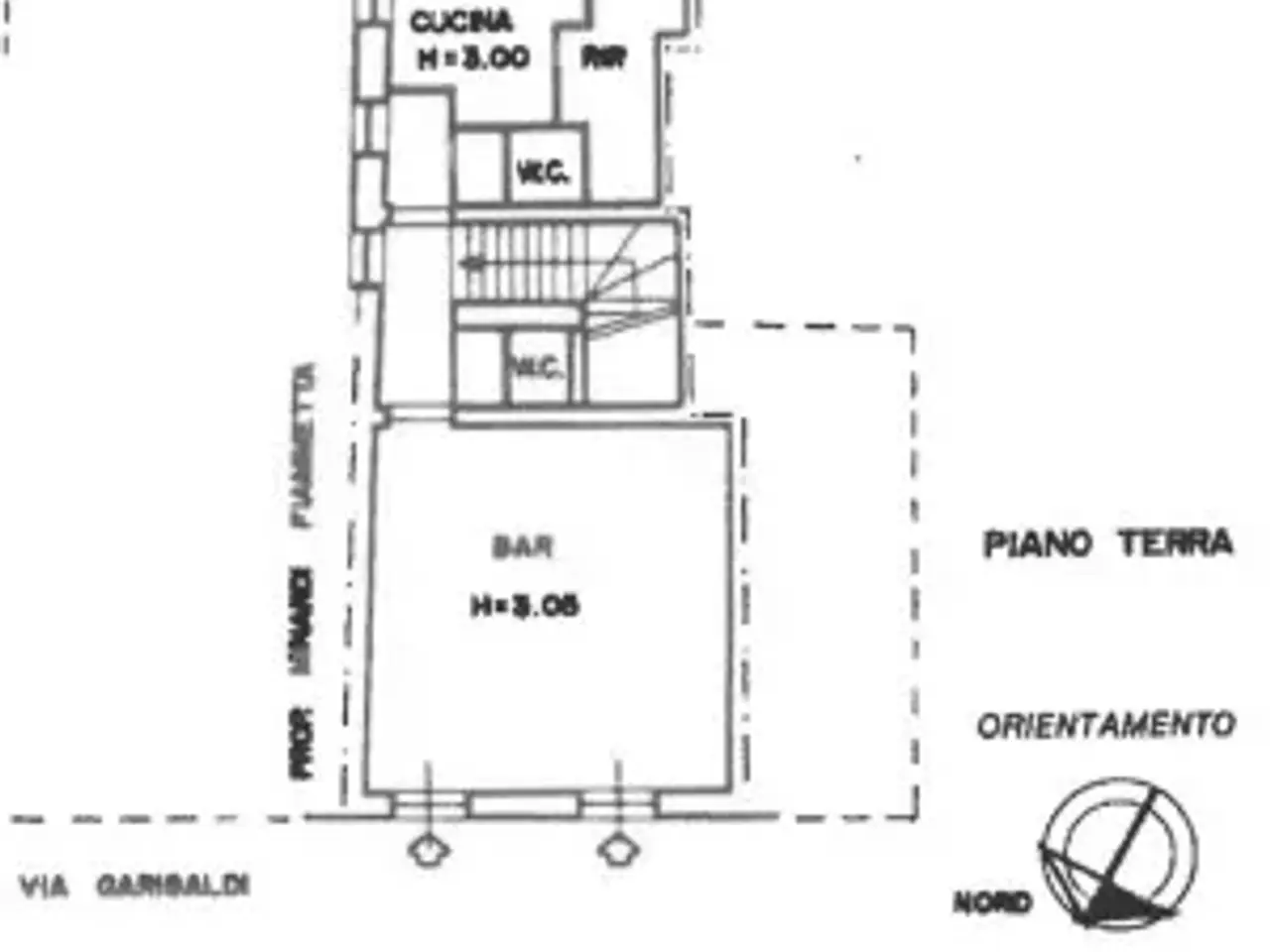 Negozio in Via Giuseppe Garibaldi 3, Fano, {3} - Planimetria 1