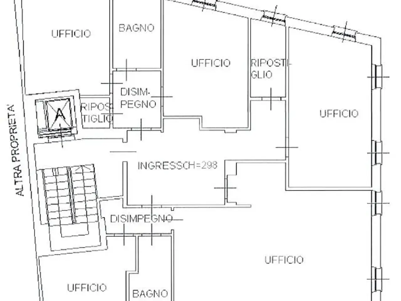 Ufficio in Piazzale Arnaldo 2, Brescia, {3} - Planimetria 1
