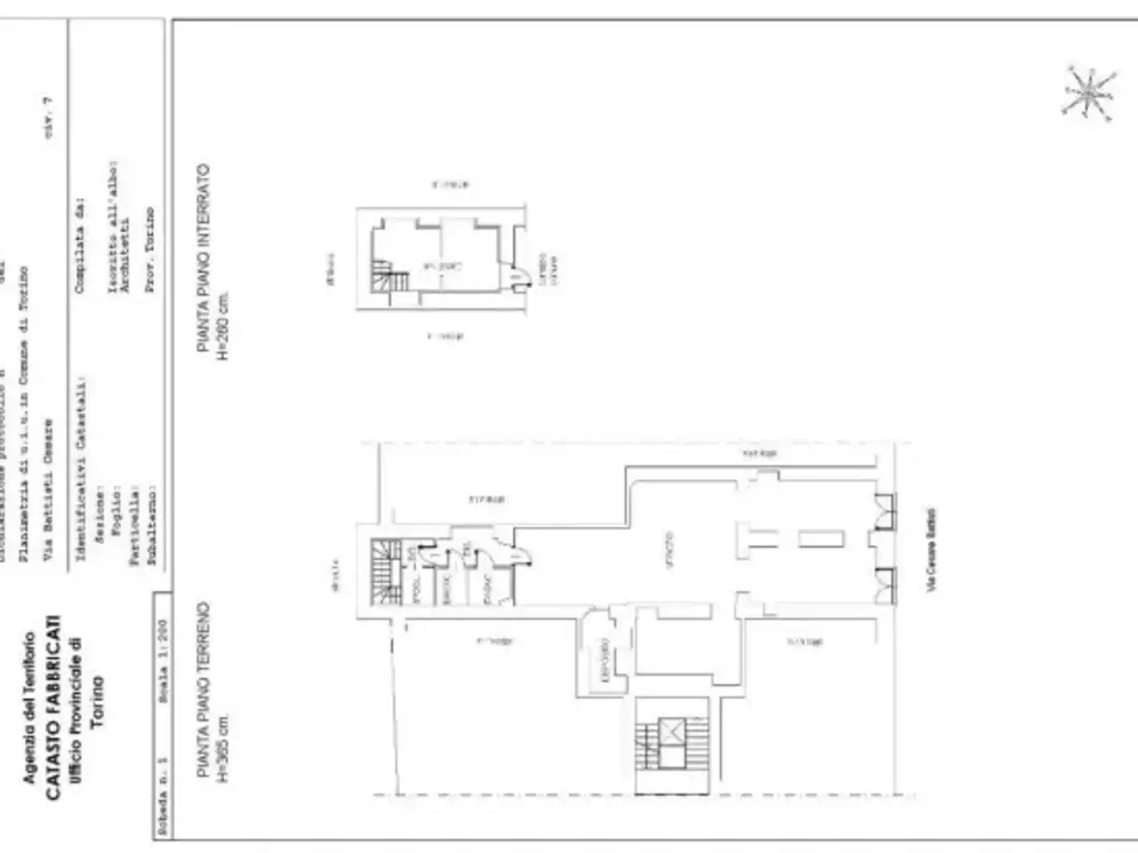Negozio in Via Cesare Battisti 7, Torino, {3} - Planimetria 1