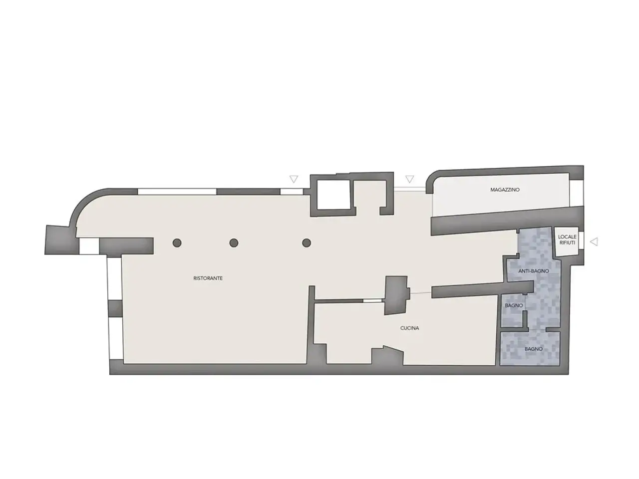 Negozio in Vicolo Airoldi 5, Lecco, {3} - Planimetria 1