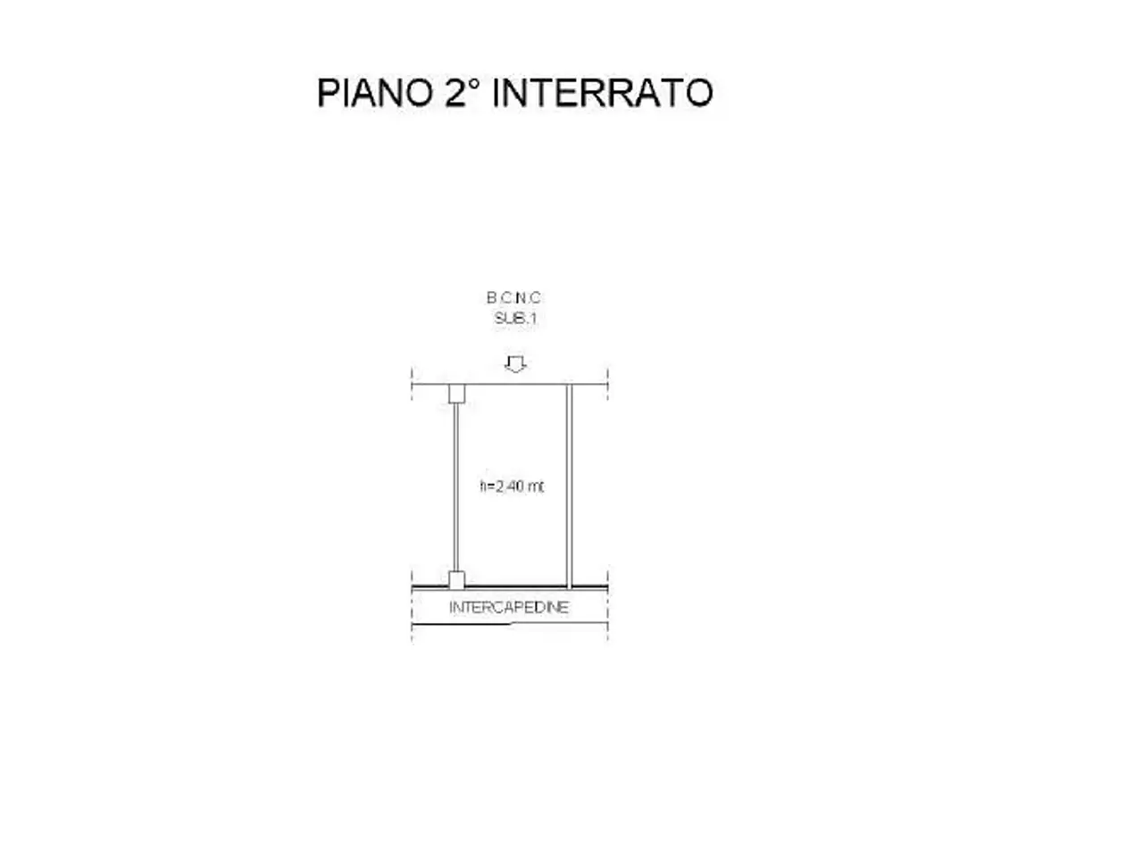 Locale commerciale in Salita Superiore della Noce 40r, Genova, {3} - Planimetria 1