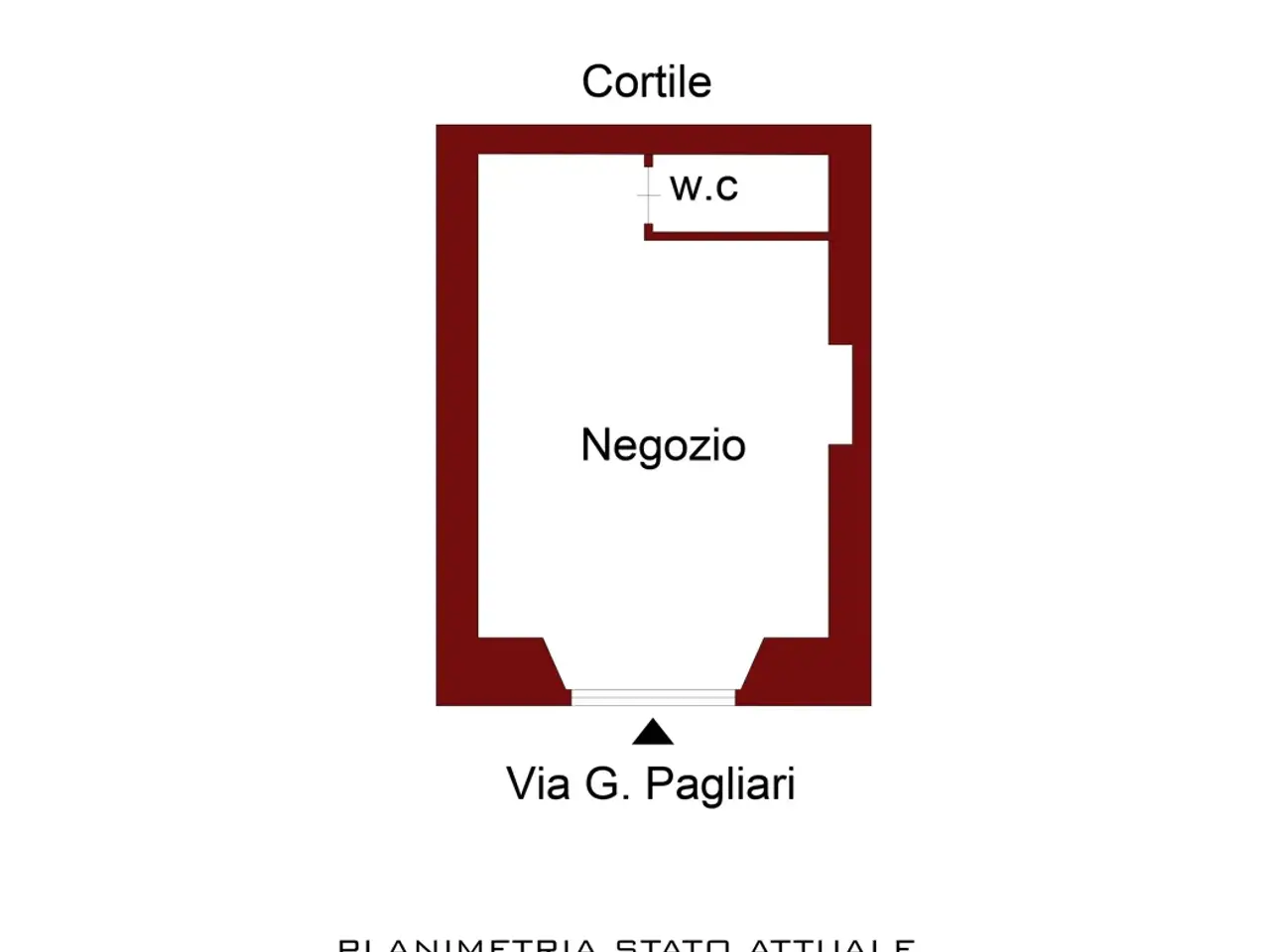 Negozio in Via Giacomo Pagliari 6, Roma, {3} - Planimetria 1