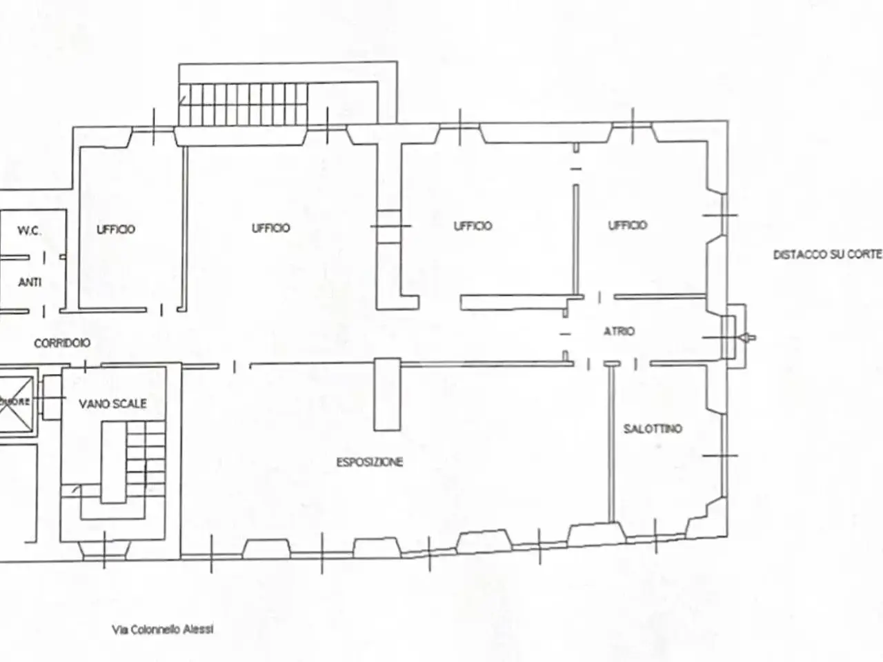 Ufficio in Via Alessi 33, Sondrio, {3} - Planimetria 1