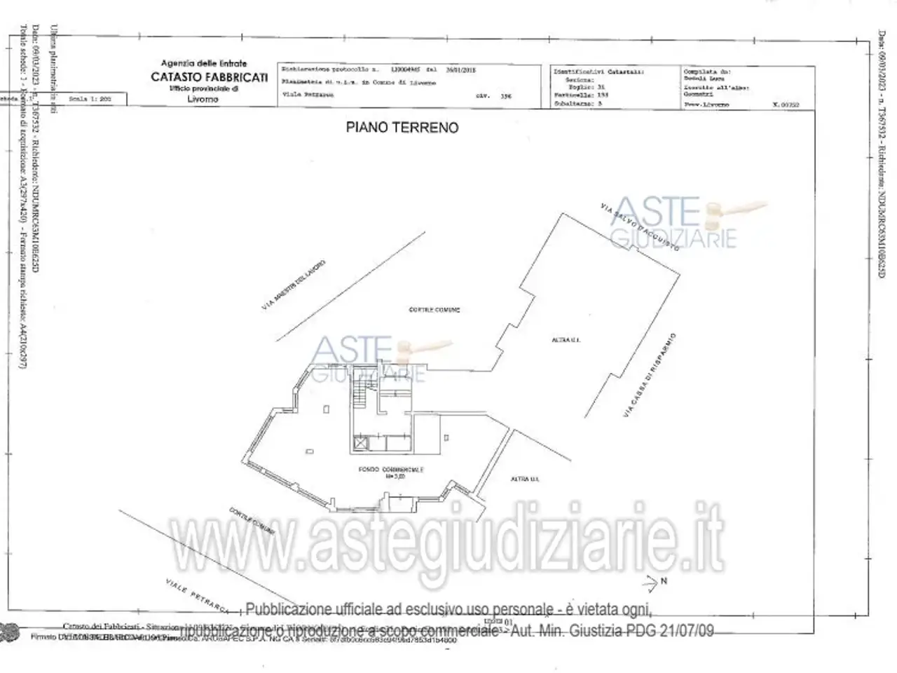 Fabbricato misto in Viale Francesco Petrarca, 196, 57125 Livorno LI, Italia 196, Livorno, {3} - Planimetria 1