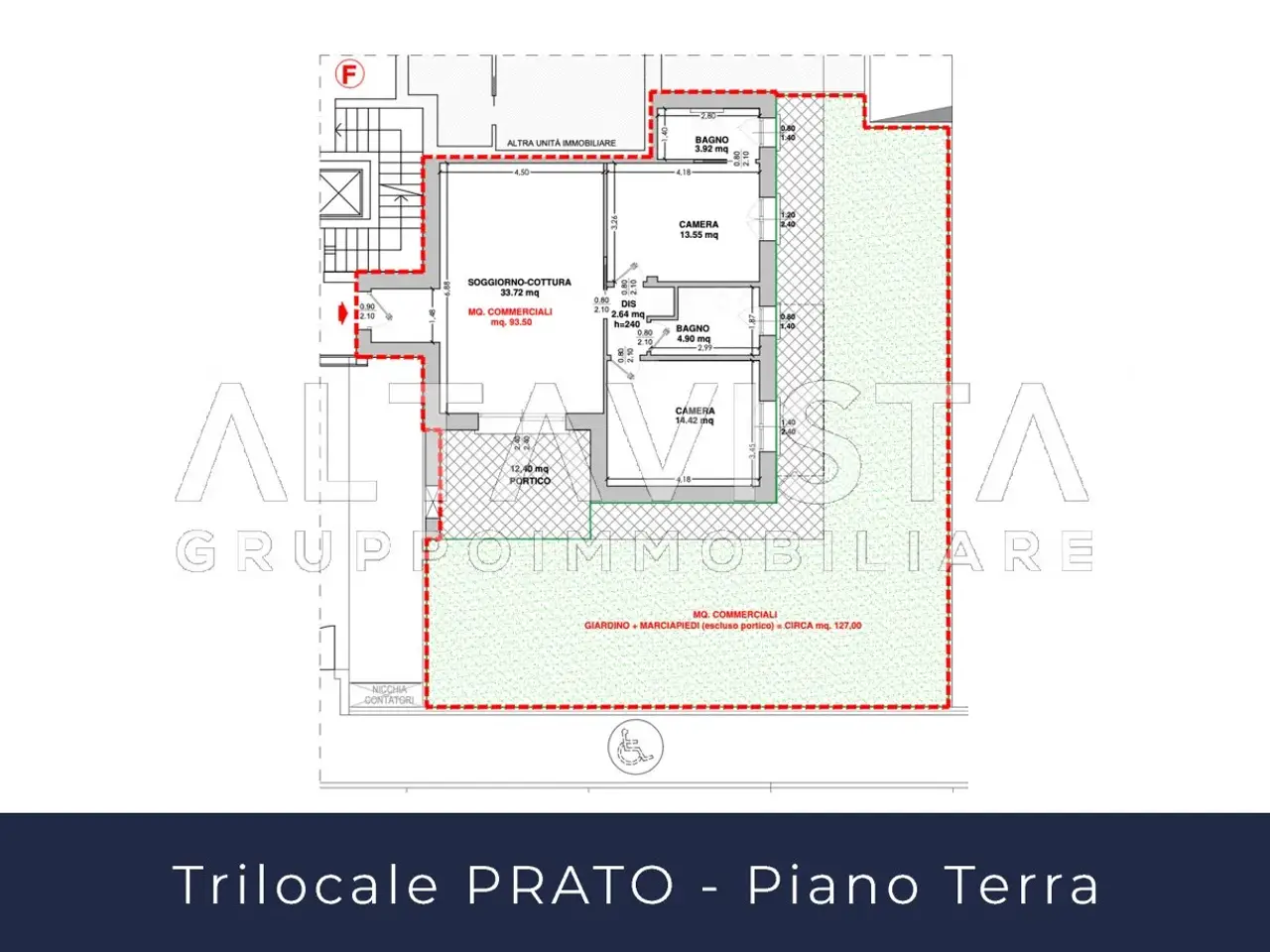 Trilocale in vendita, Via Giuseppe Mazzini, Botticino - Planimetria 1