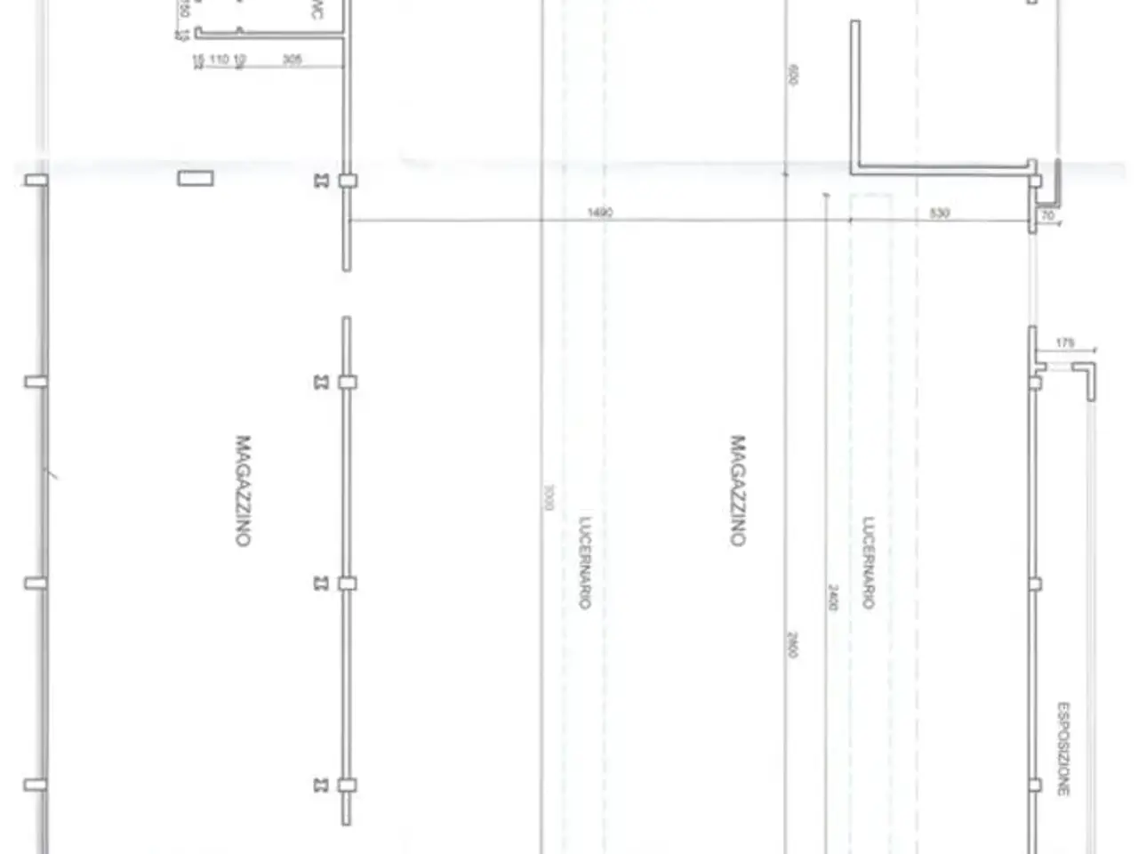 Capannone in Via Giuseppe Garibaldi, Monte Cremasco, {3} - Planimetria 1