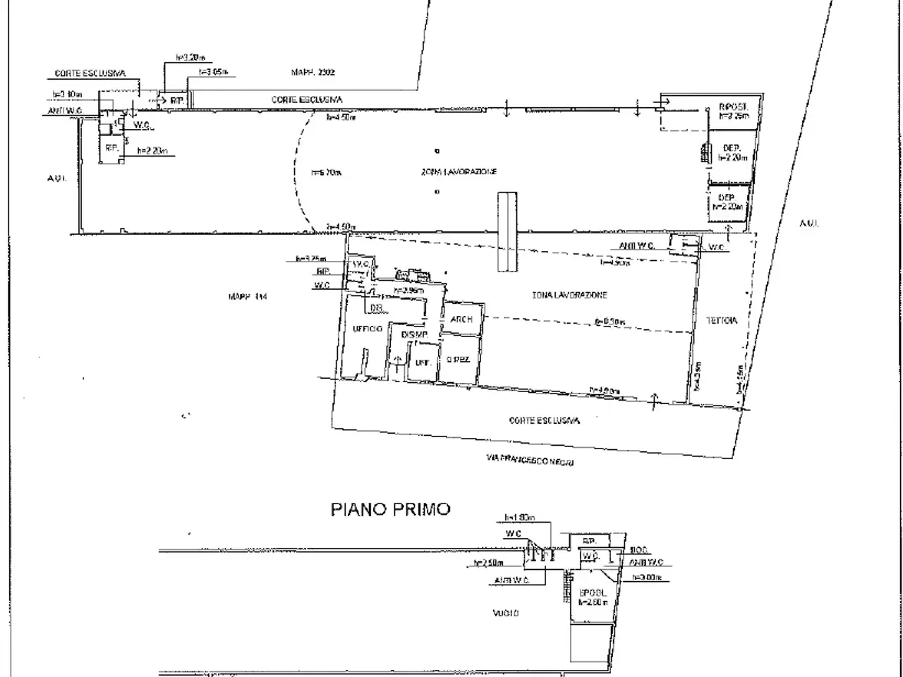 Capannone in Regione Cimitero 15, Casale Monferrato, {3} - Planimetria 1