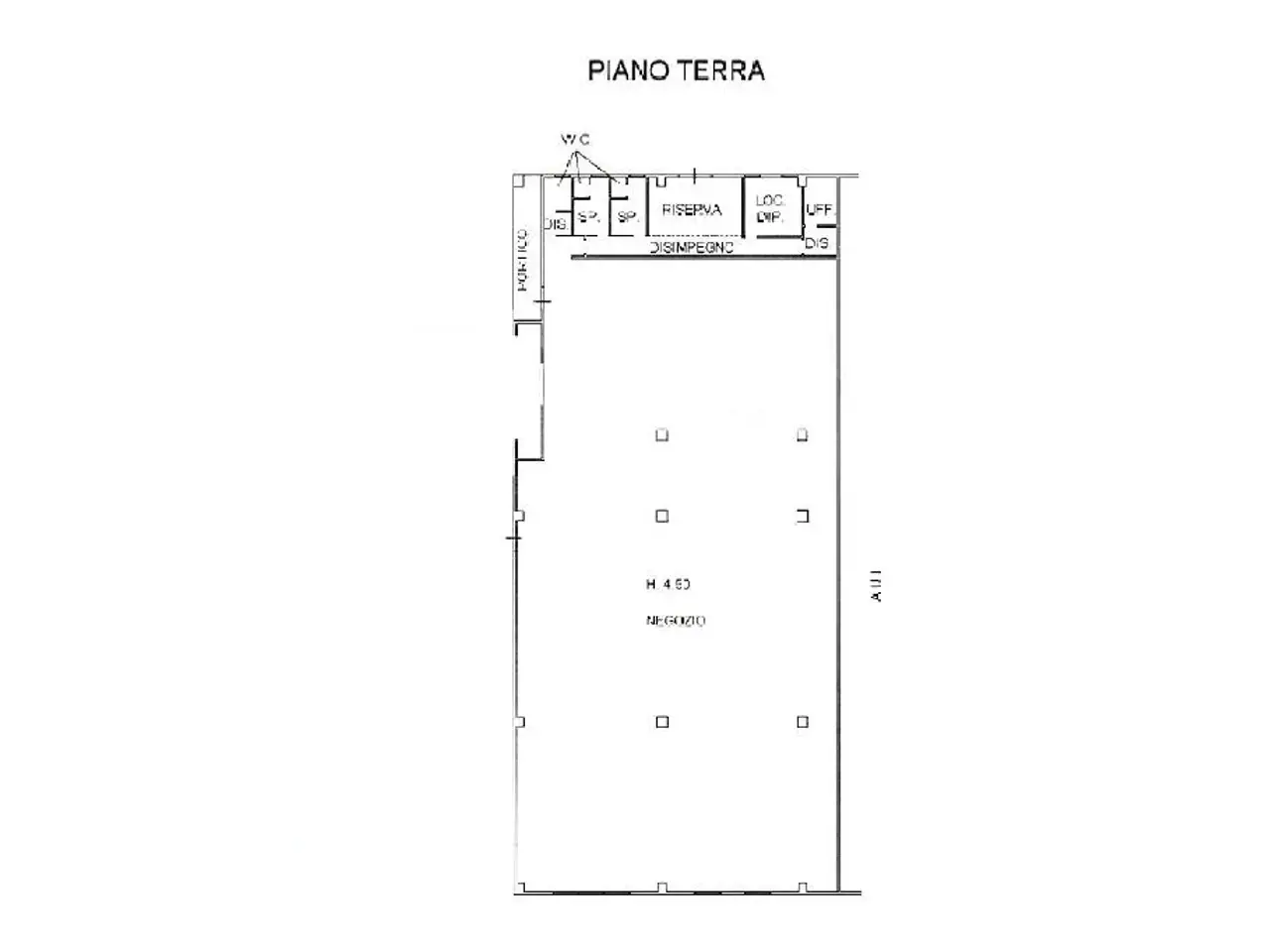 Negozio in Via Papa Giovanni XXIII 3, Orzinuovi, {3} - Planimetria 1