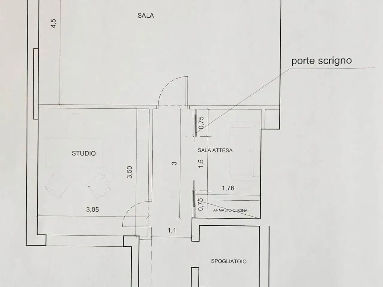 Ufficio in Località Spianate, Rosignano Marittimo, {3} - Planimetria 1