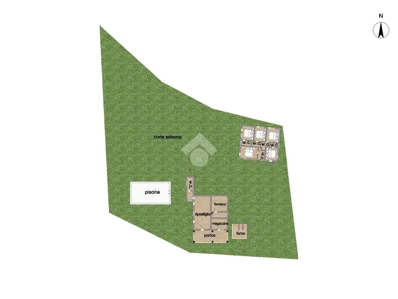Albergo in Via dei Tini 2, Bellante, {3} - Planimetria 1