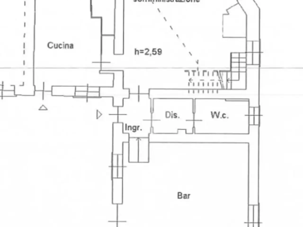 Negozio in Frazione Baume 46, Oulx, {3} - Planimetria 1