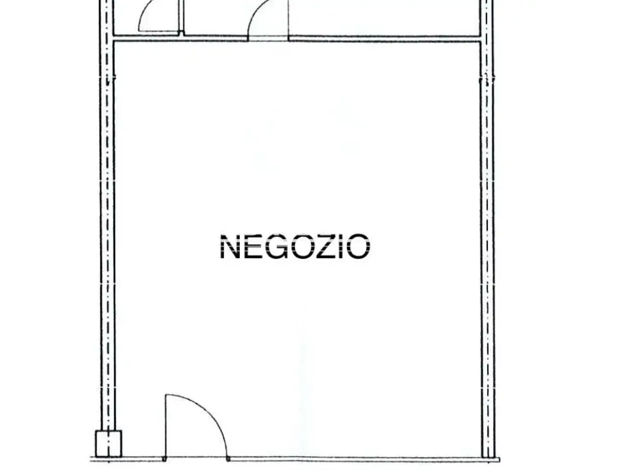 Negozio in Ad.Ze Via Fratelli Rosselli, Modena, {3} - Planimetria 1