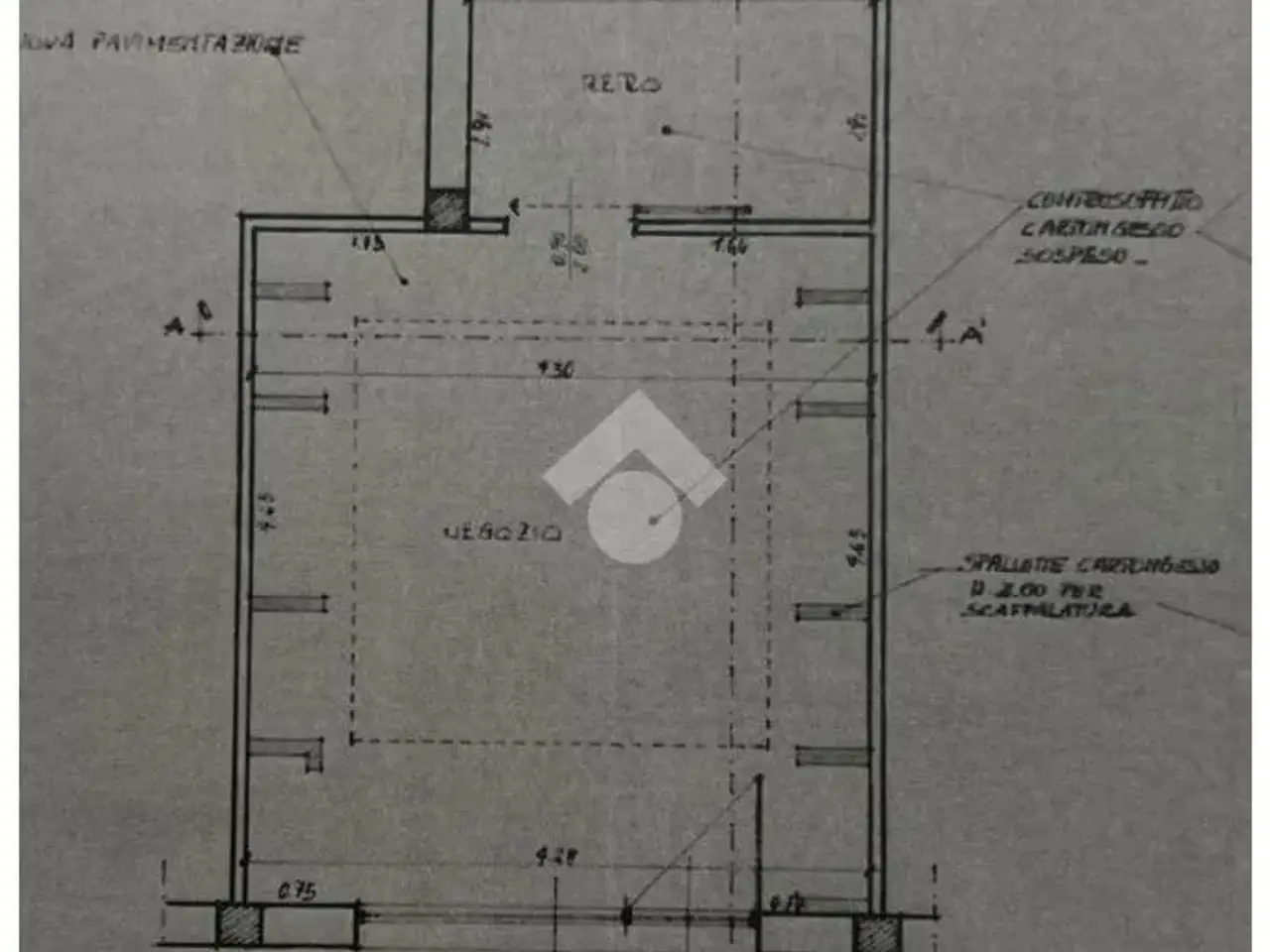 Negozio in Via Adeodato Ressi 12, Cervia, {3} - Planimetria 1