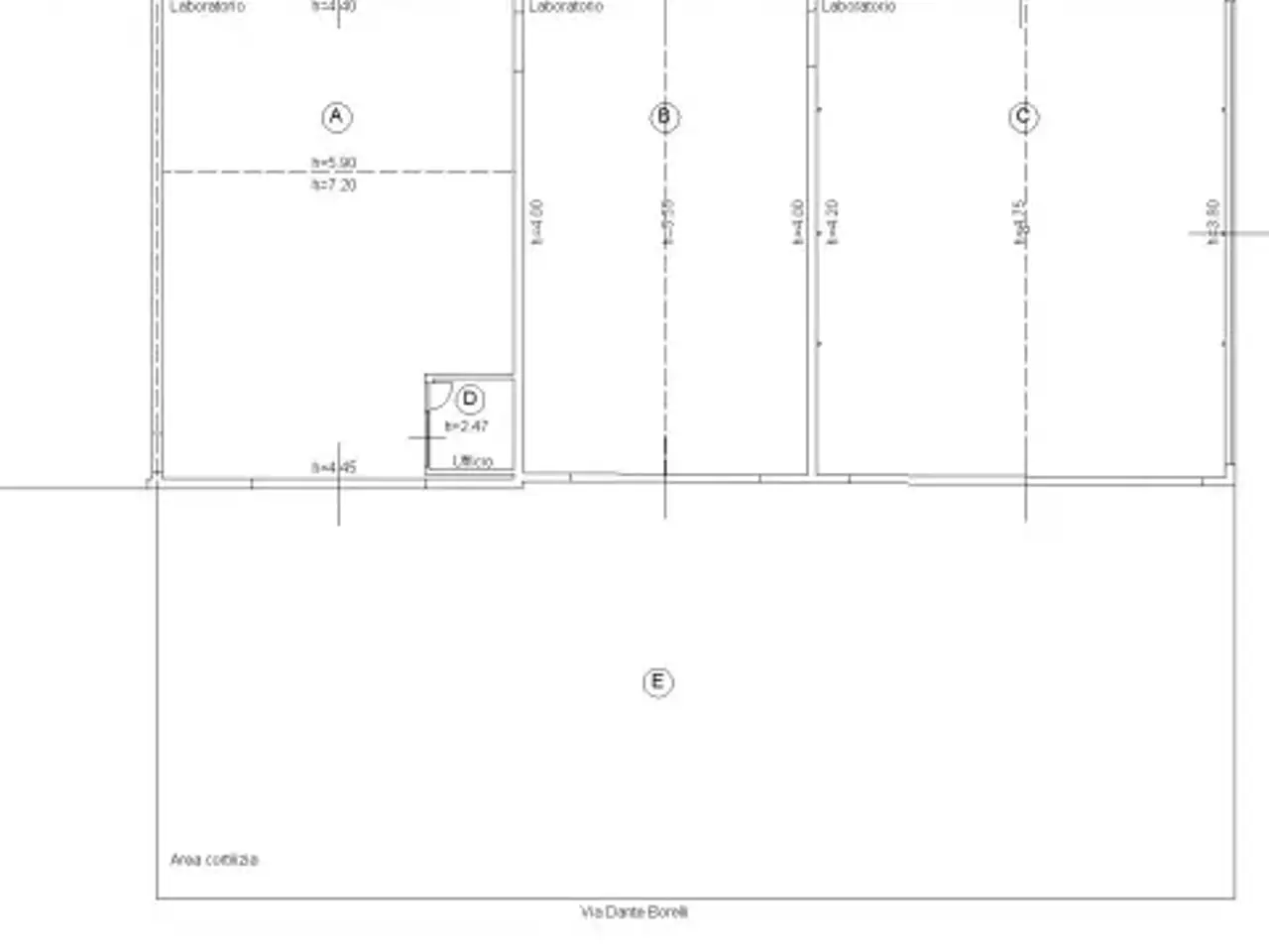 Capannone in Via Dante Borelli 15, Parma, {3} - Planimetria 1