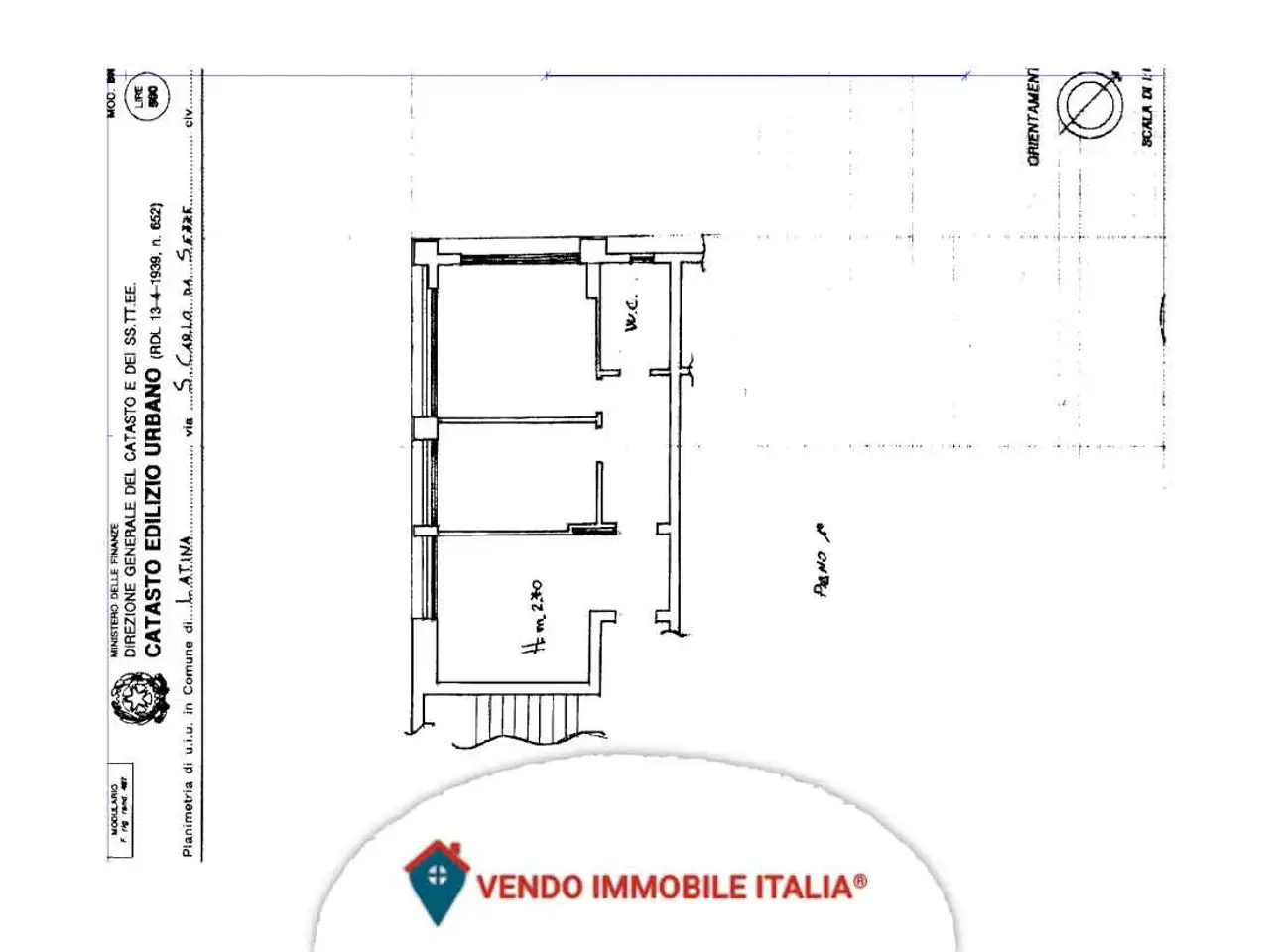 Ufficio in Via San Carlo da Sezze, Latina, {3} - Planimetria 1