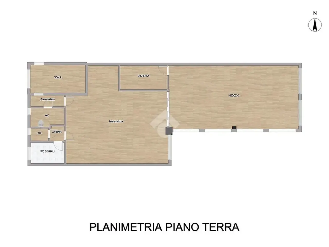 Negozio in Via Enzo Biagi, Alseno, {3} - Planimetria 1