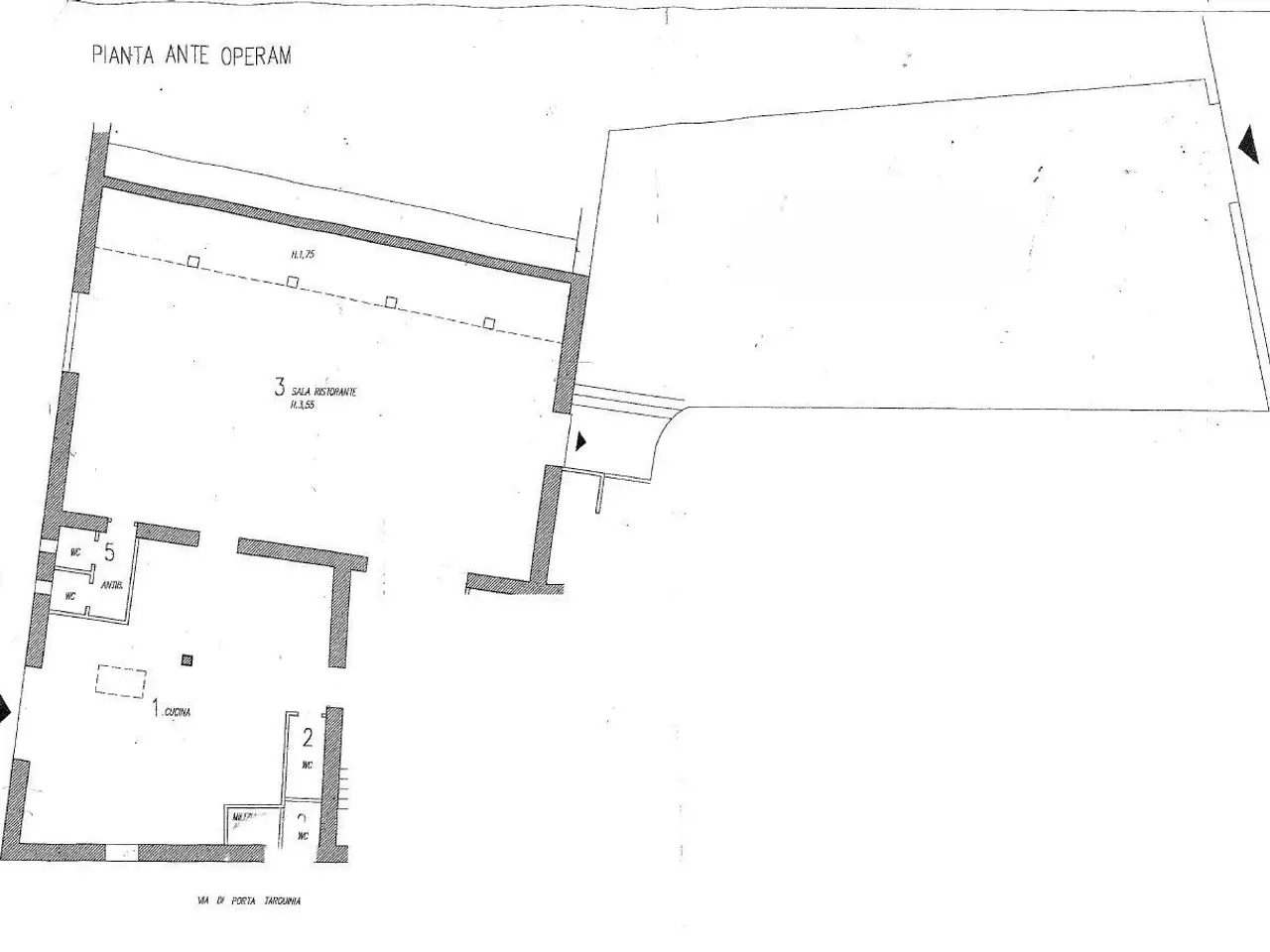 Negozio in Vicolo Breve 4, Tarquinia, {3} - Planimetria 1