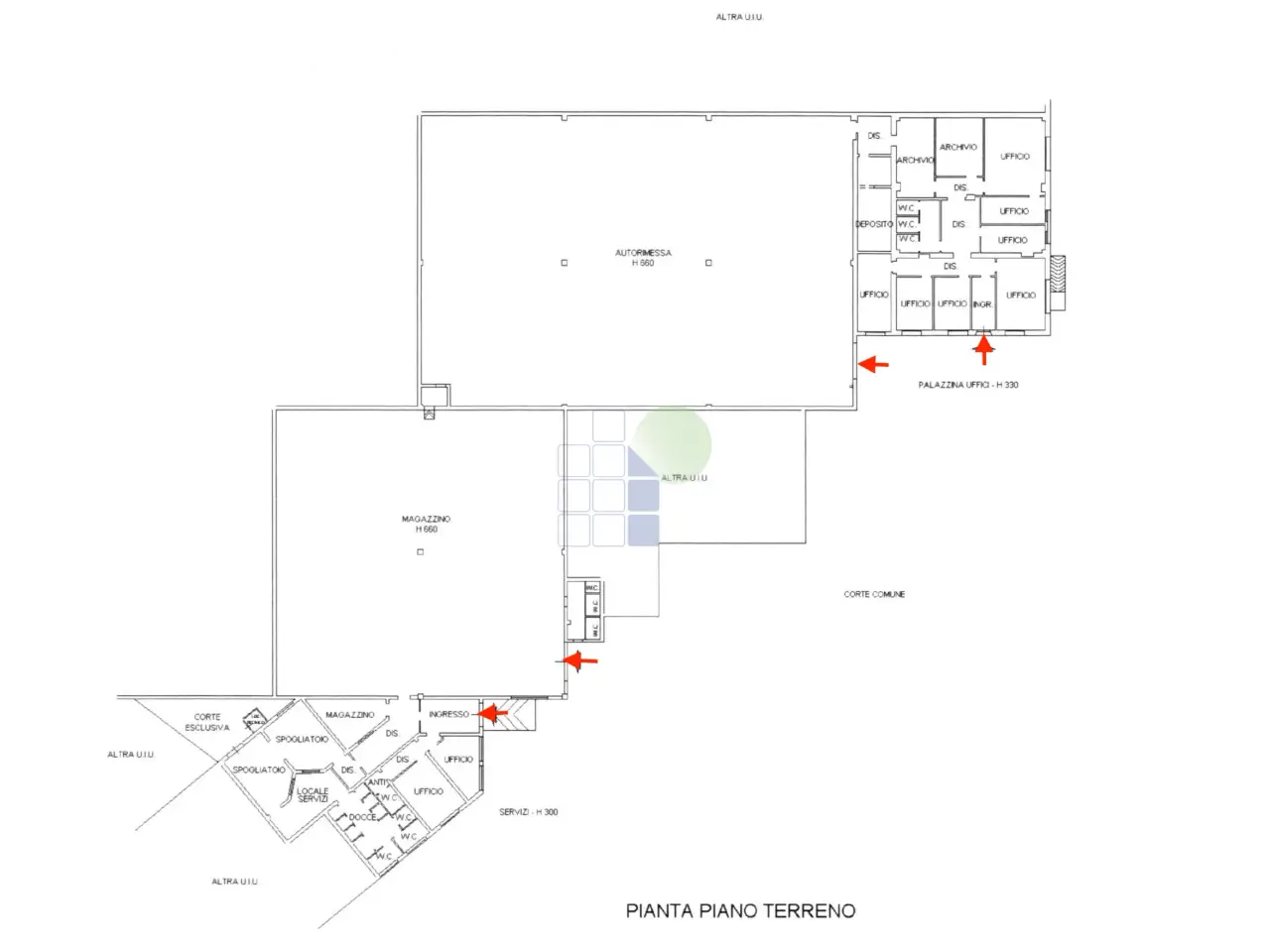 Capannone in Via Grotta delle Fate 89, Livorno, {3} - Planimetria 1