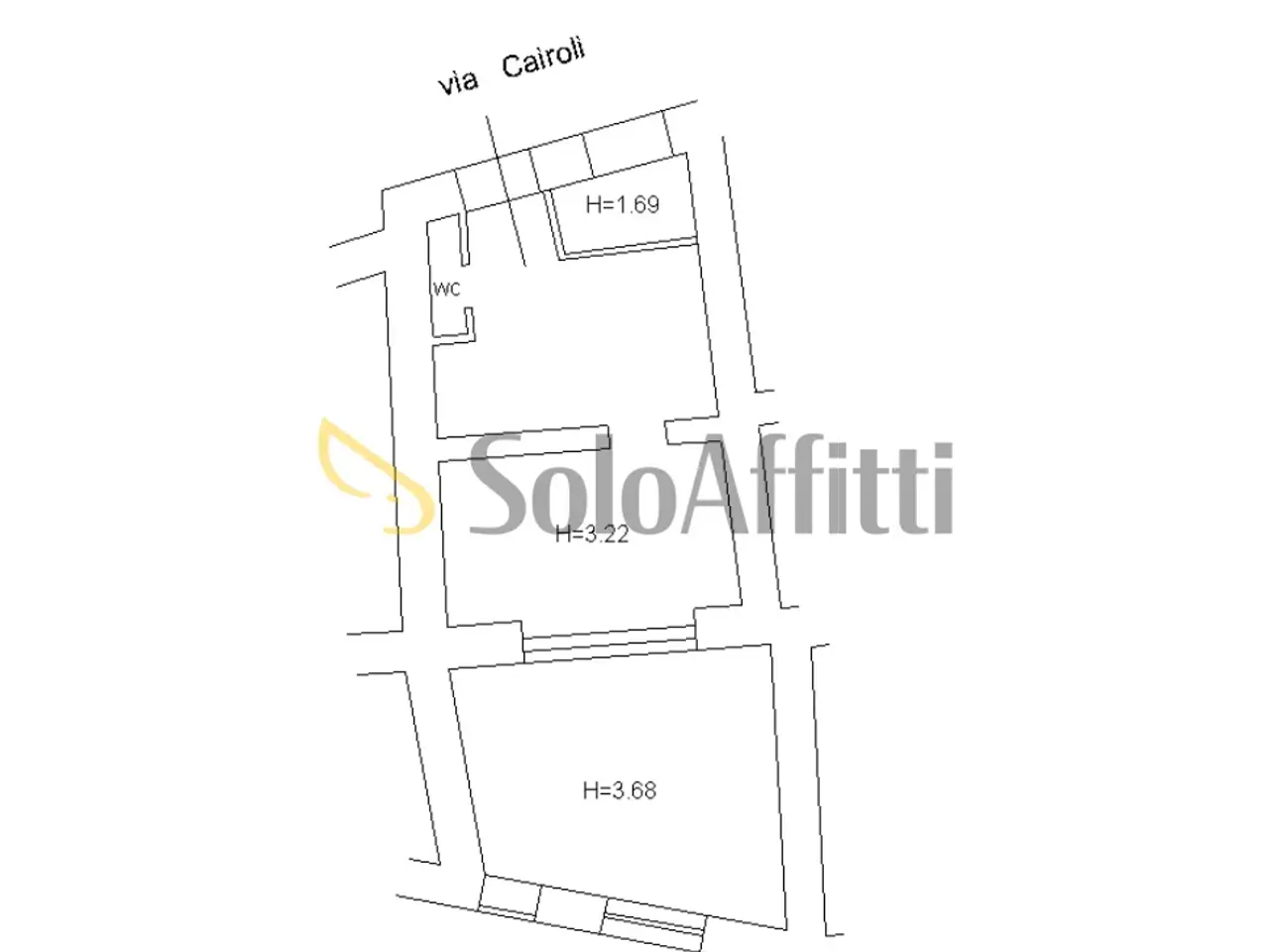 Negozio in Via Pretoria 117, Potenza, {3} - Planimetria 1