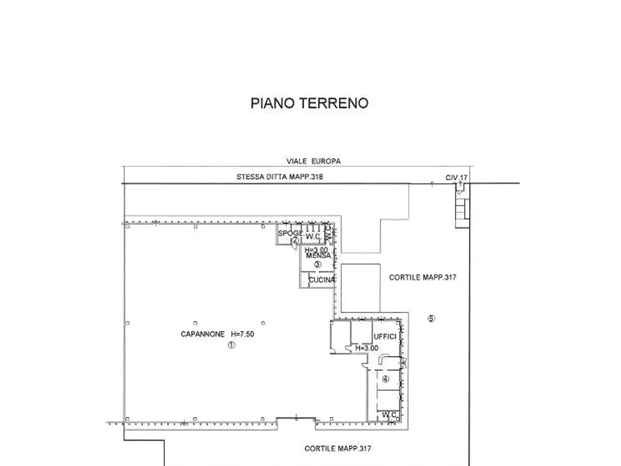 Capannone in Viale Europa 17, Brugherio, {3} - Planimetria 1