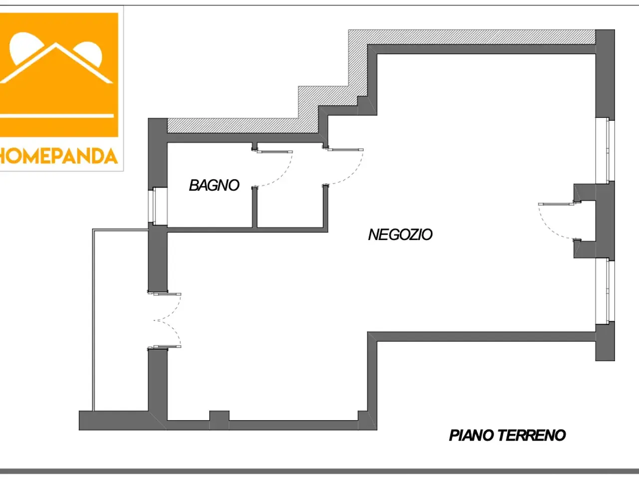 Negozio in Via Cusciano 10, Vergiate, {3} - Planimetria 1