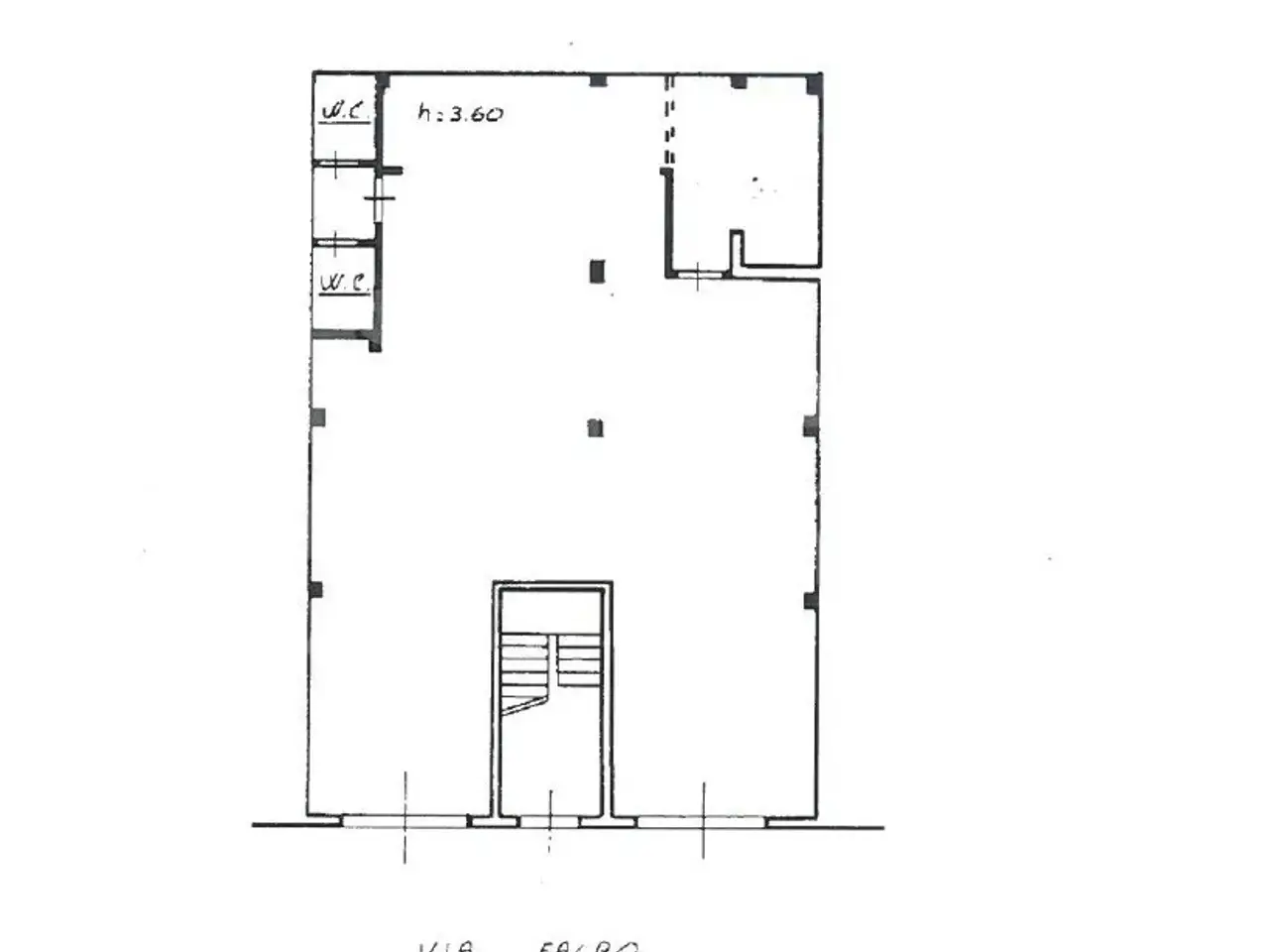 Negozio in Via Falbo  39- 43, Avola, {3} - Planimetria 1