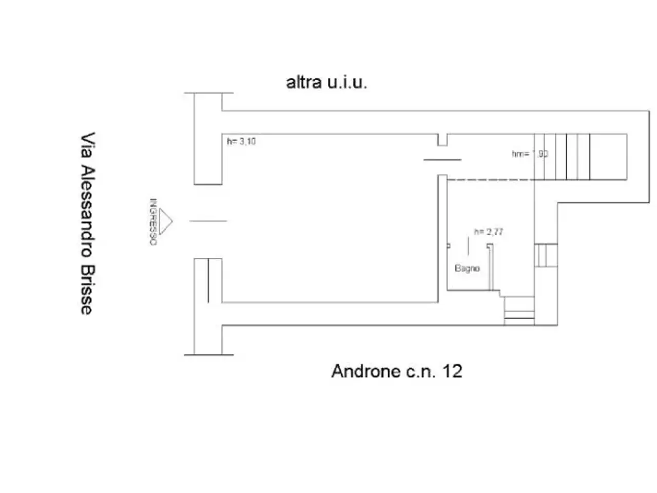 Negozio in Via Alessandro Brisse 14, Roma, {3} - Planimetria 1