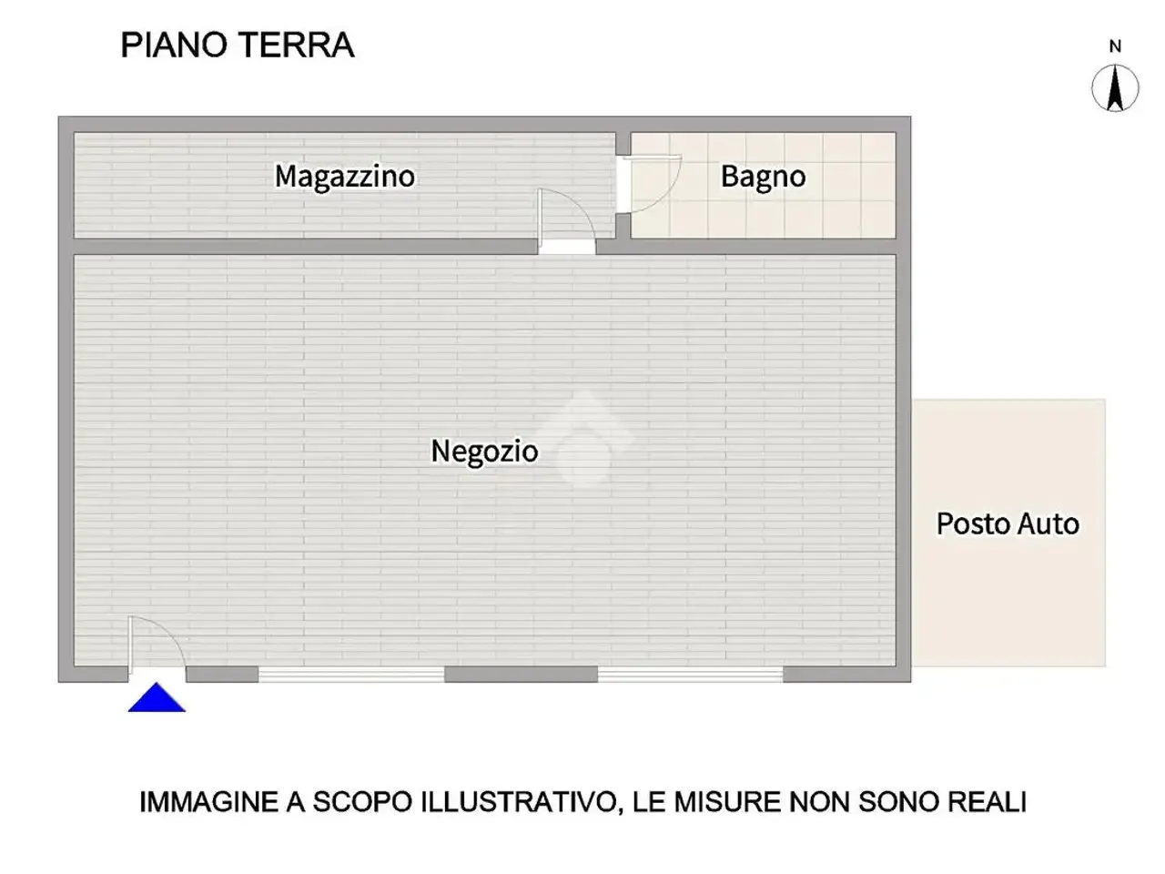 Negozio in Via Laureati 21, Grottammare, {3} - Planimetria 1