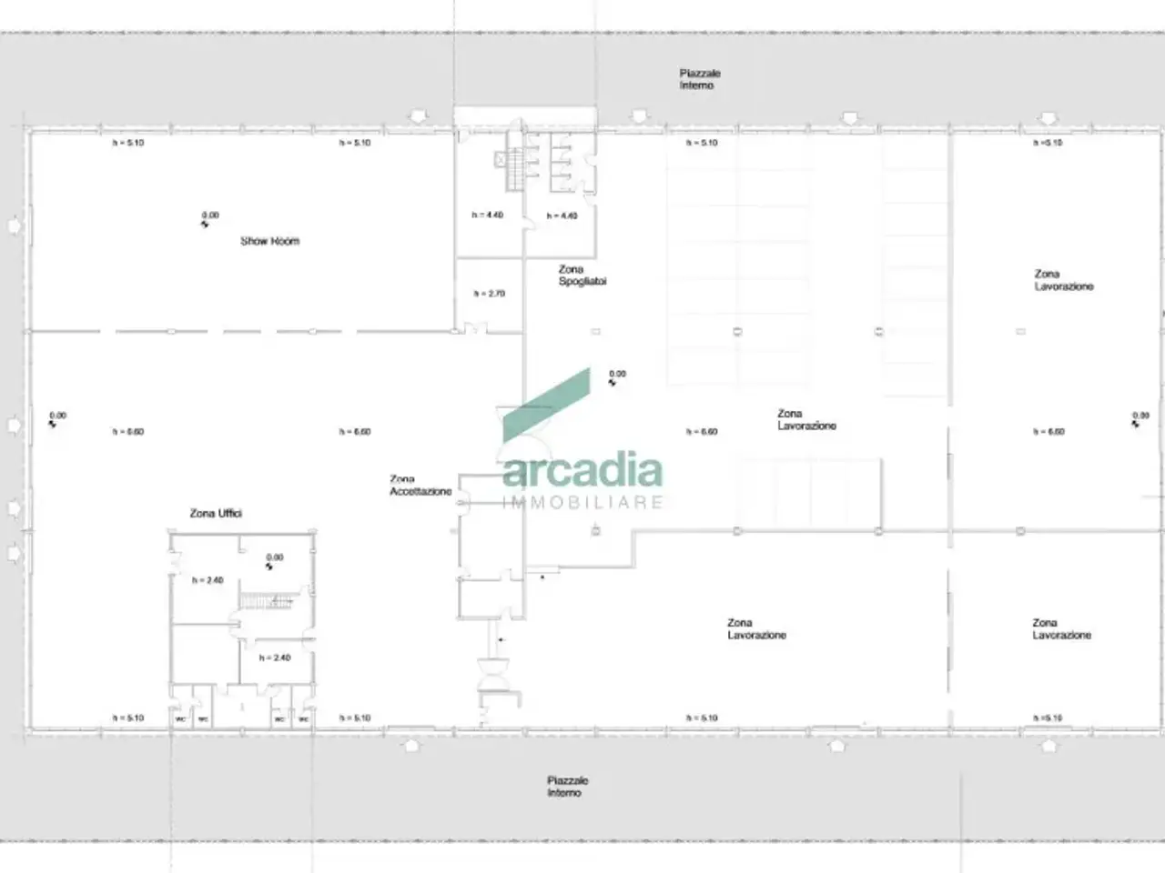 Capannone in Via Fratelli Philips 11, Bari, {3} - Planimetria 1