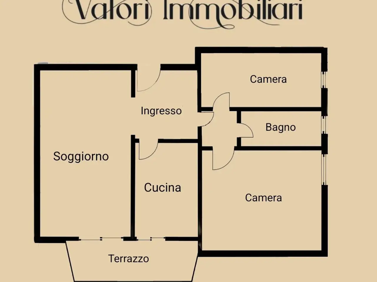 Trilocale in Via Metastasio 5, Padova - Planimetria 1