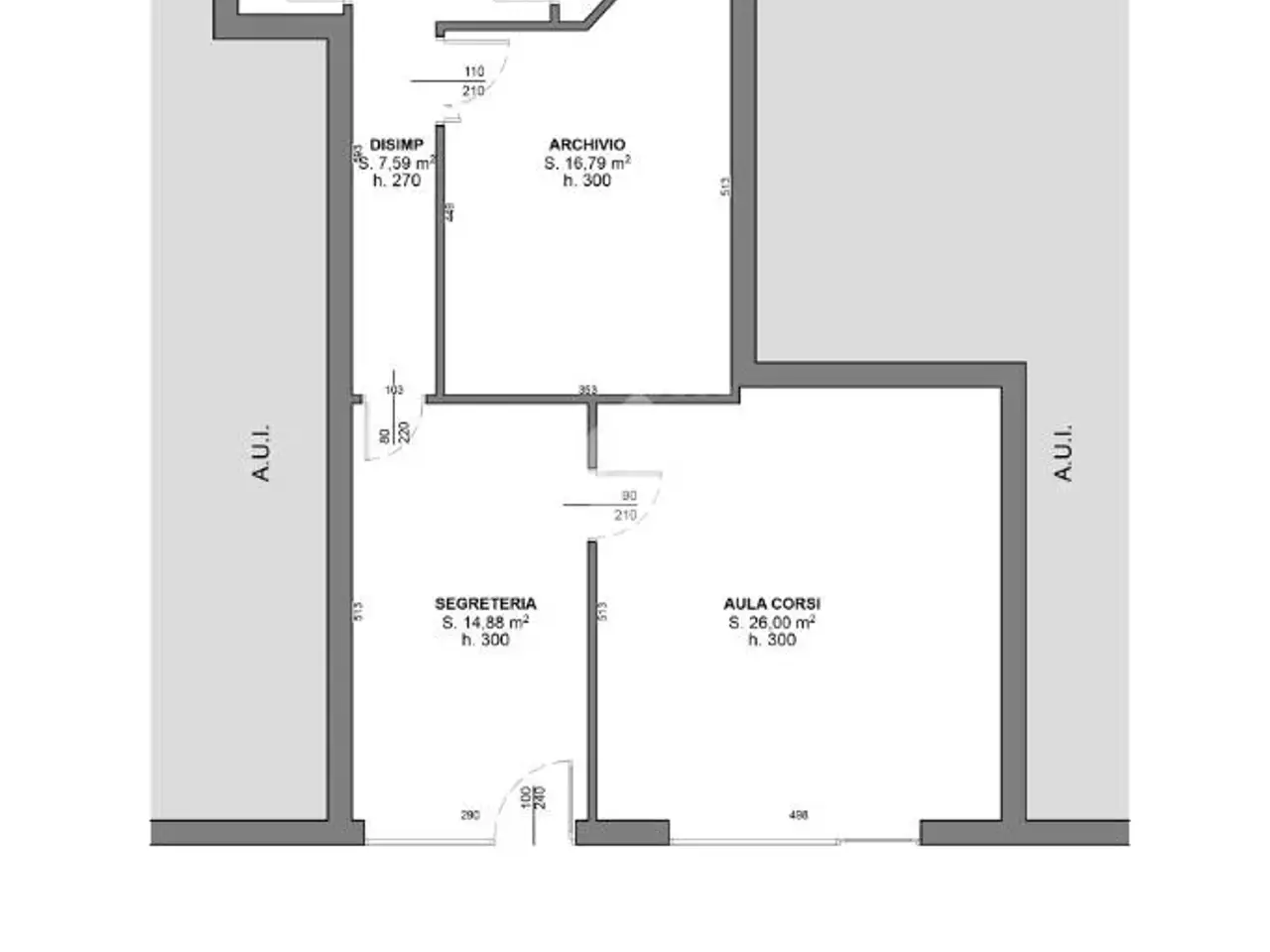 Negozio in Via Fermi 67, Urago D'Oglio, {3} - Planimetria 1
