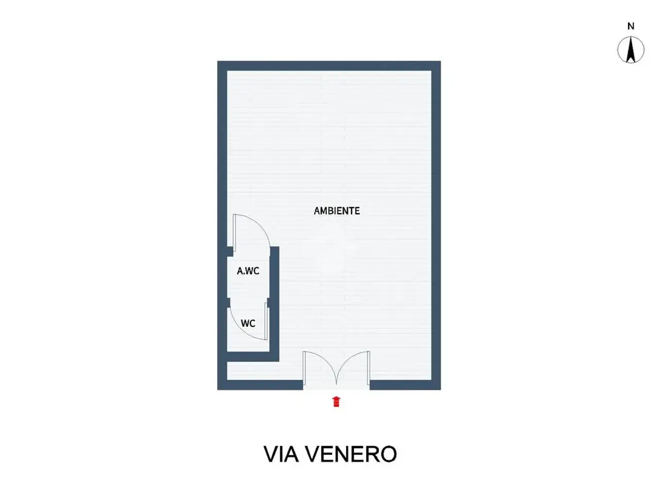 Negozio in Via Girolamo Venero 13, Monreale, {3} - Planimetria 1