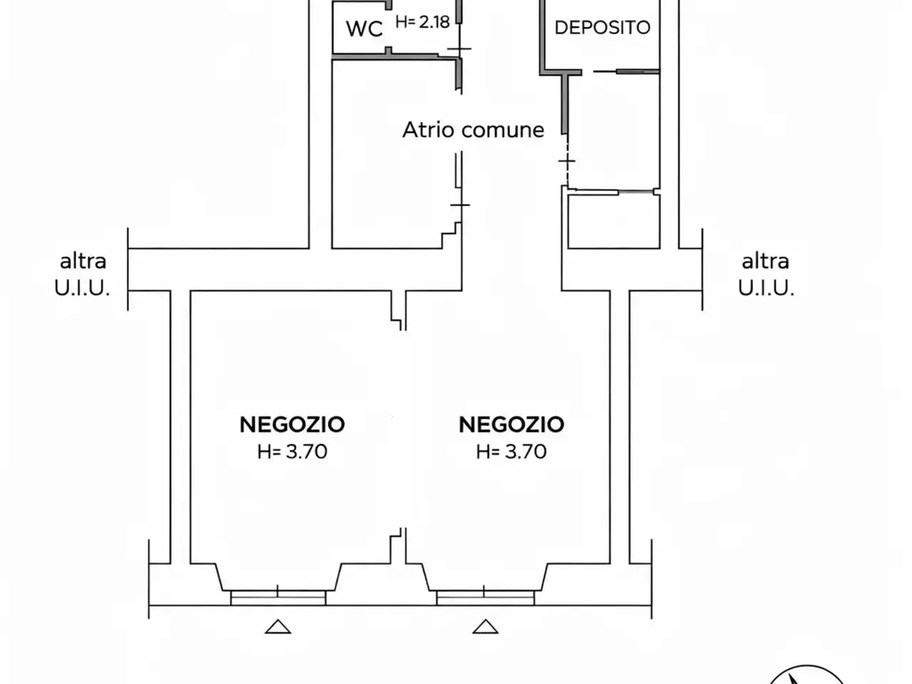 Wine bar in Via di San Giovanni in Laterano 254, Roma, {3} - Planimetria 1