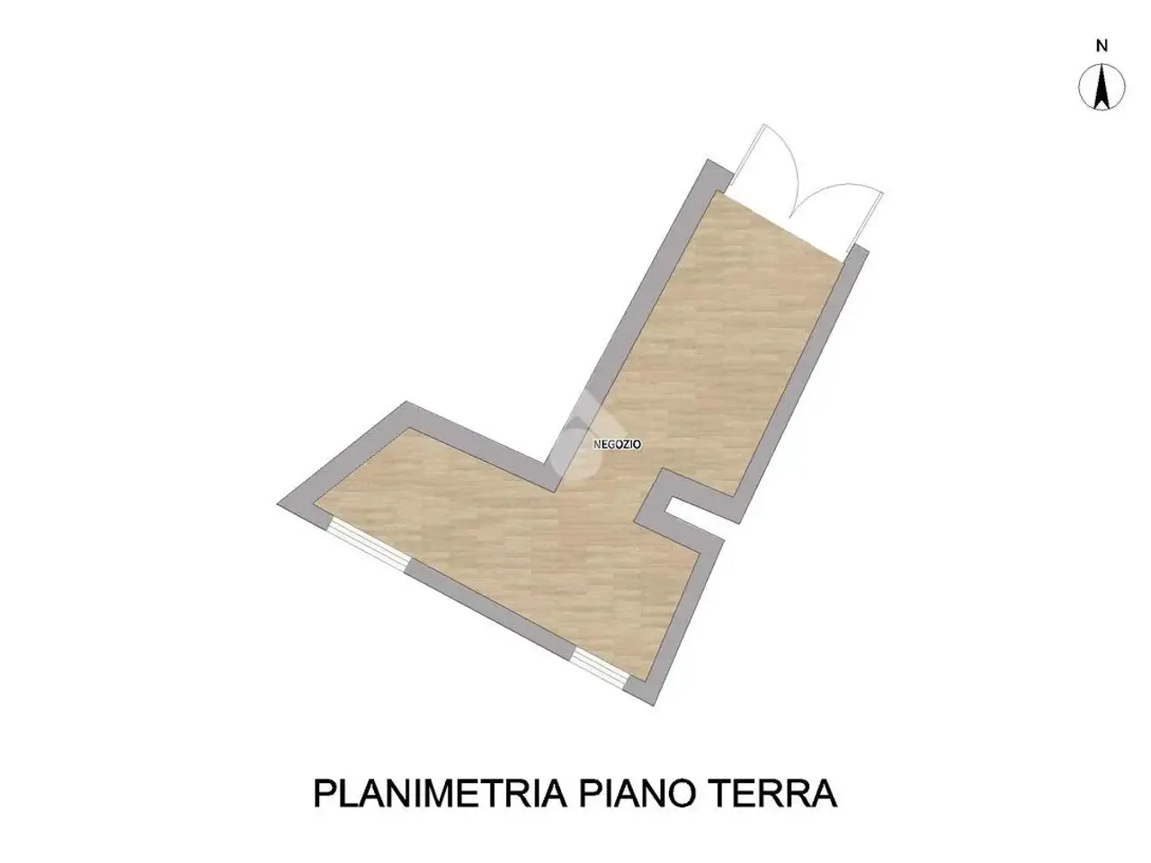 Negozio in Corso Vittorio Emanuele II 36, Piacenza, {3} - Planimetria 1