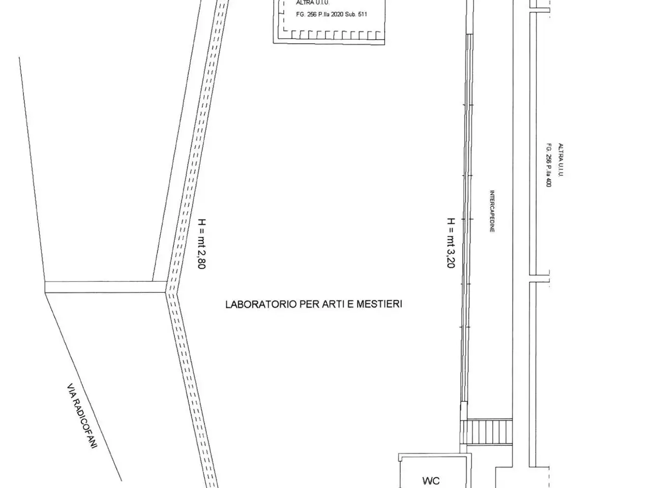 Capannone in Via Radicofani, Roma, {3} - Planimetria 1