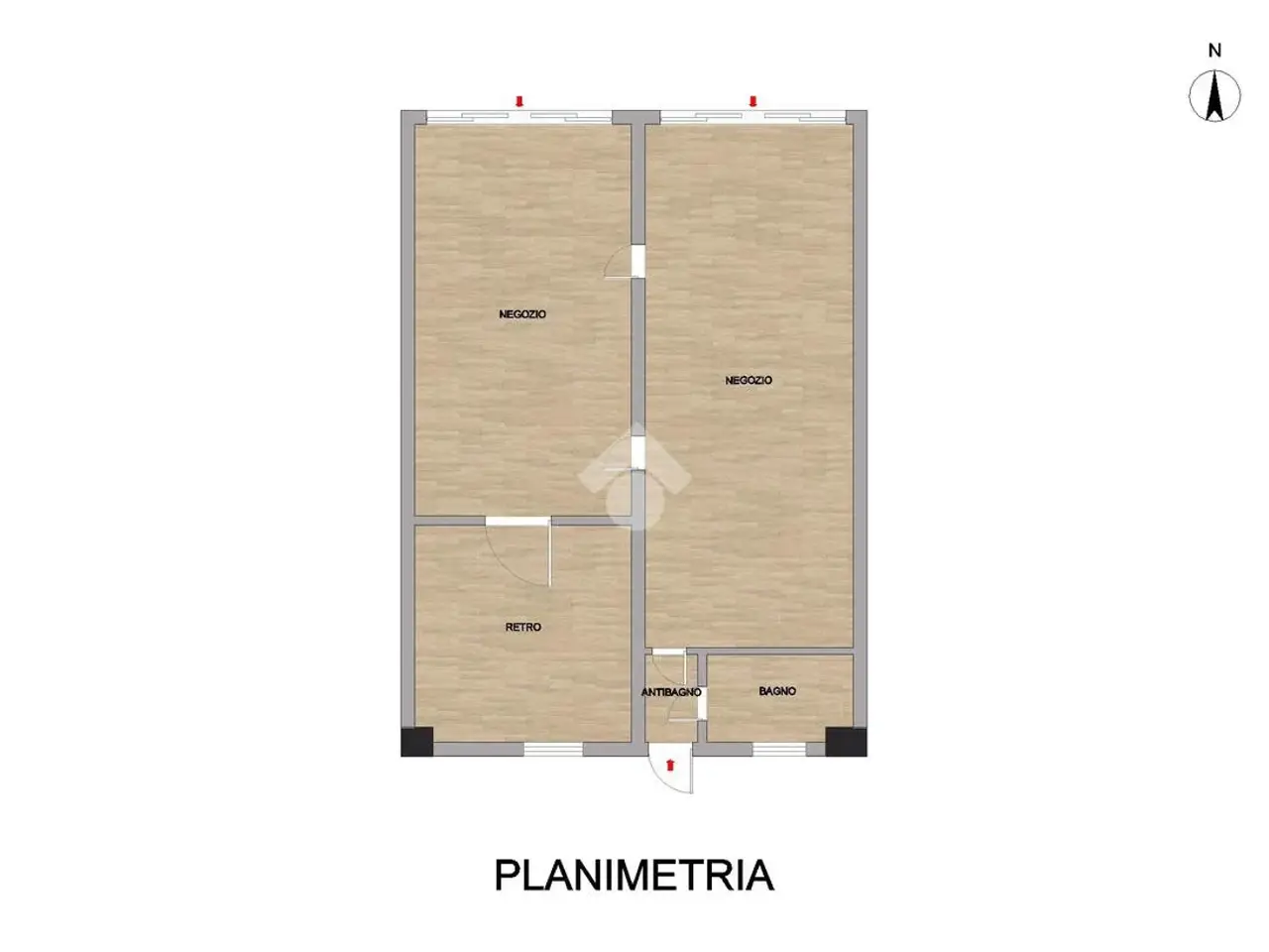 Negozio in Corso Garibaldi 131, Cremona, {3} - Planimetria 1