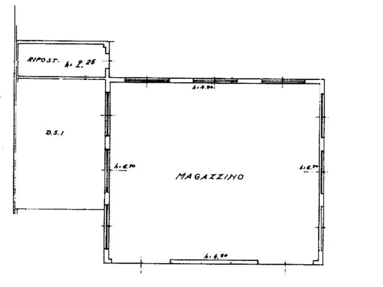 Capannone in Via Roma, Dalmine, {3} - Planimetria 1