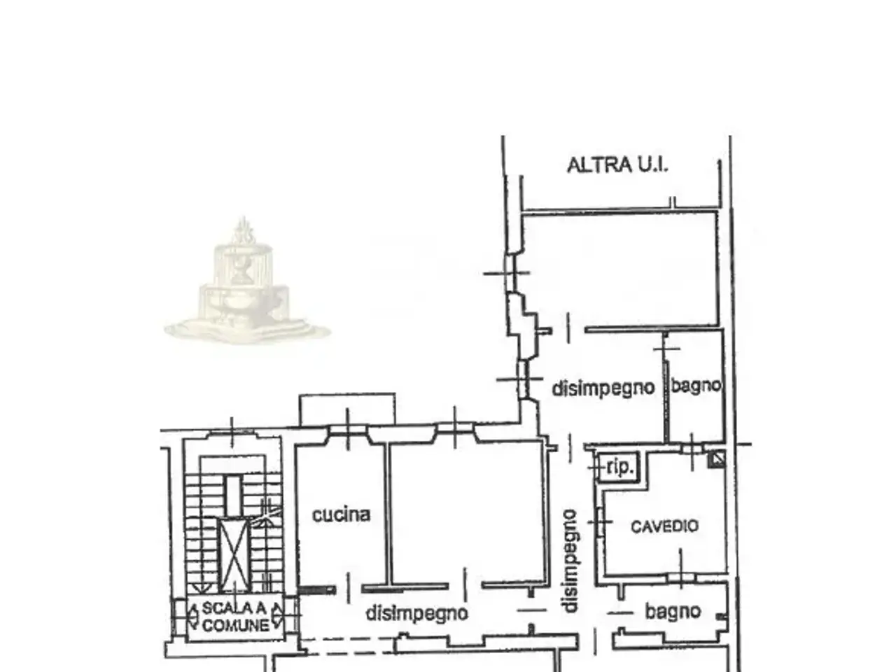 Quadrilocale in Via Filippo Carcano, Milano - Planimetria 1