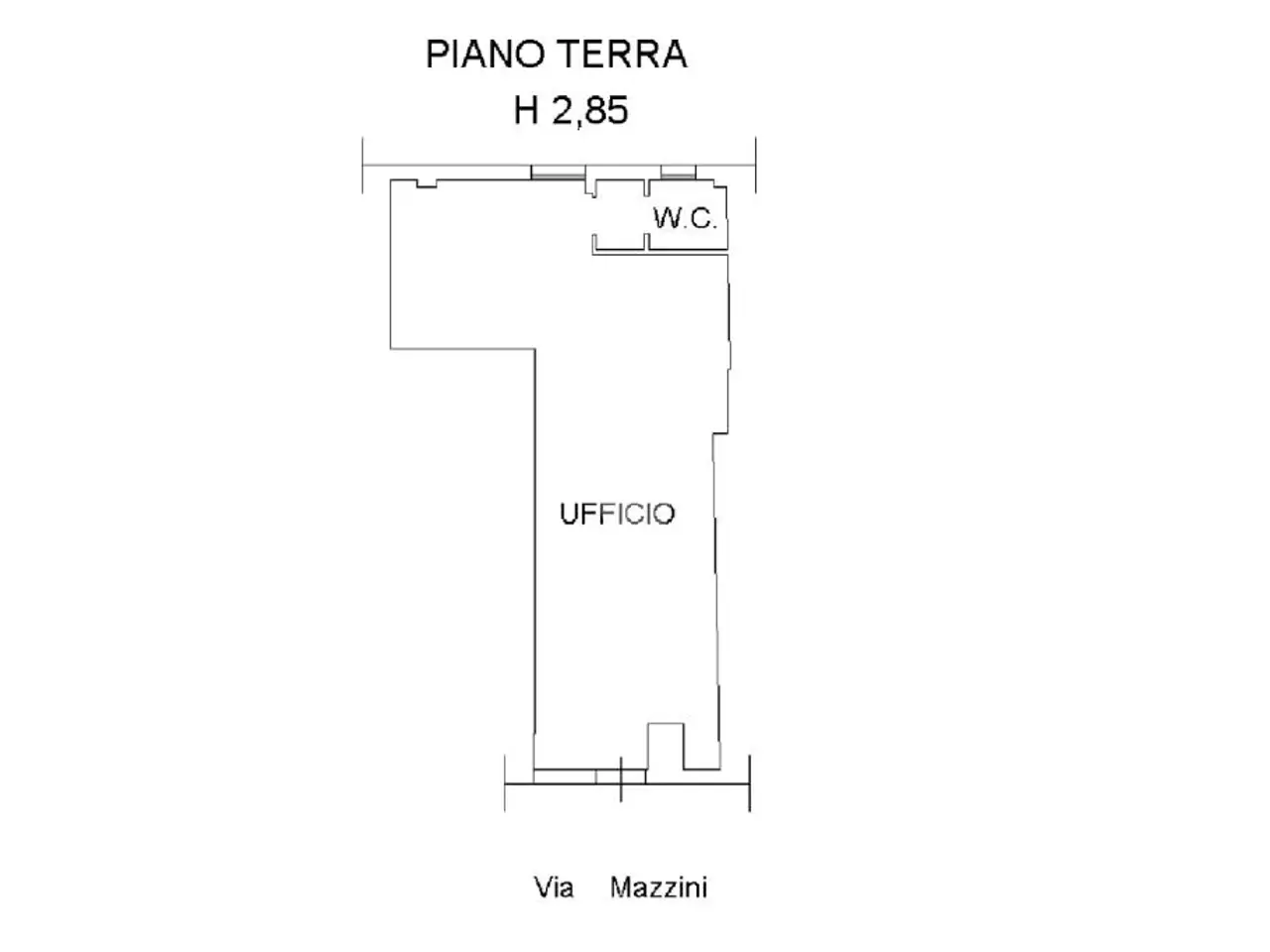 Negozio in Via Giuseppe Mazzini -22, Vaiano, {3} - Planimetria 1