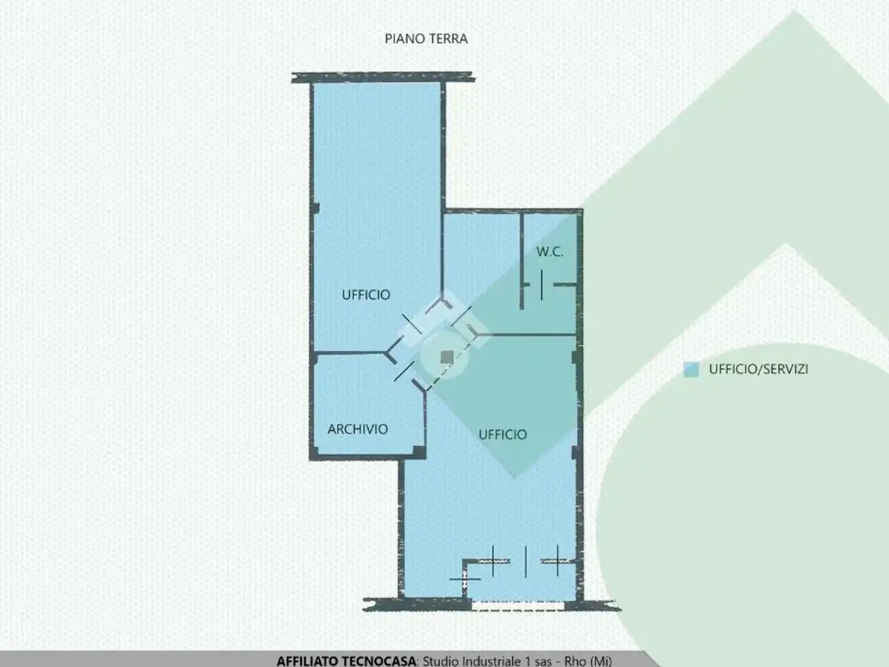 Ufficio in Via De Amicis 43, Rho, {3} - Planimetria 1