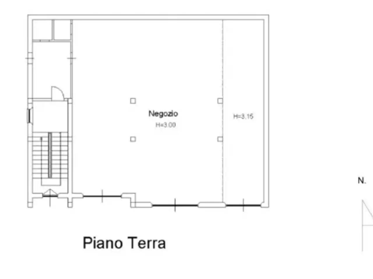 Negozio in Via l. Paolucci 14, Monteprandone, {3} - Planimetria 1