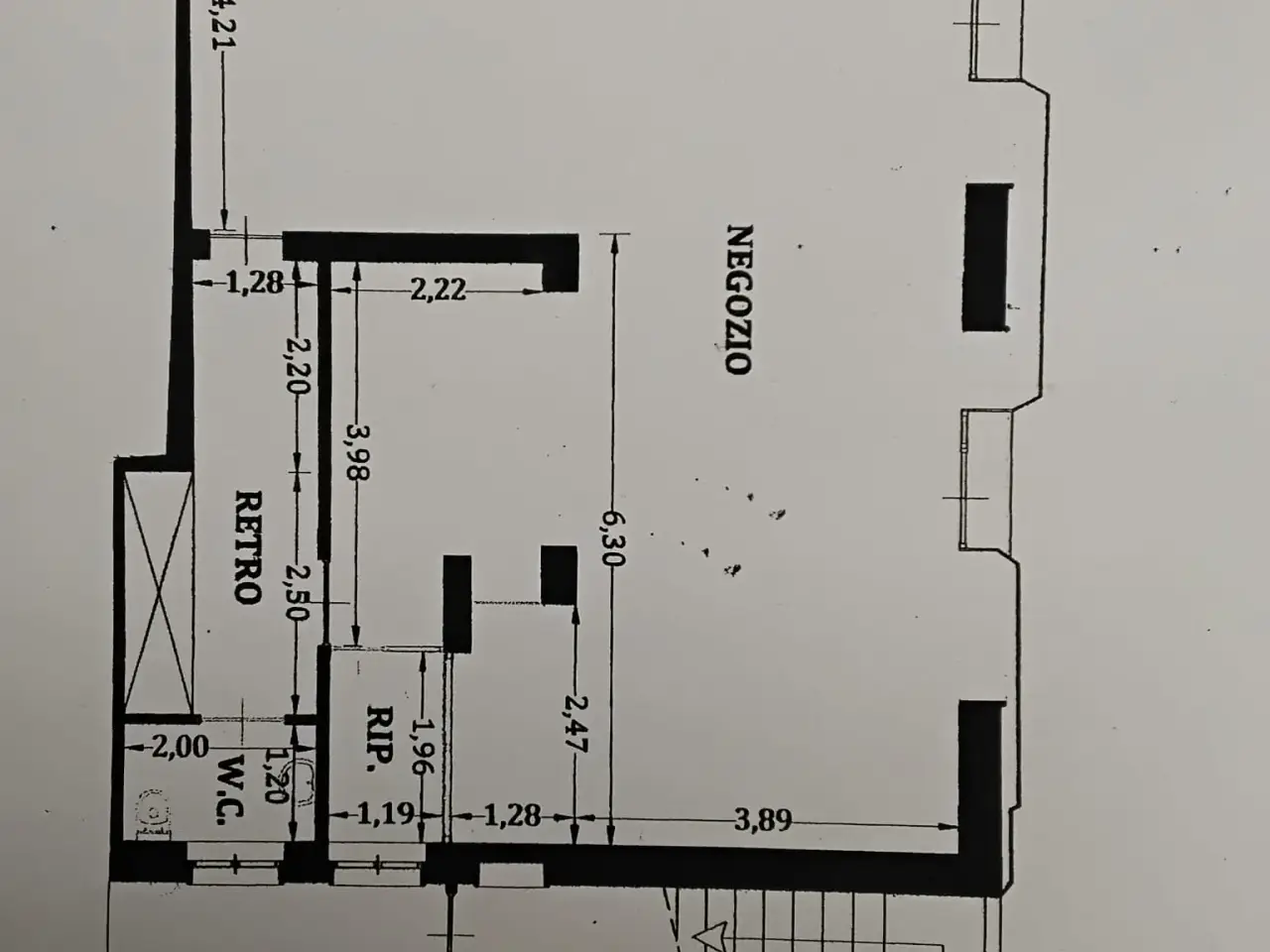 Esercizio commerciale in a Brasile 69, Camaiore, {3} - Planimetria 1