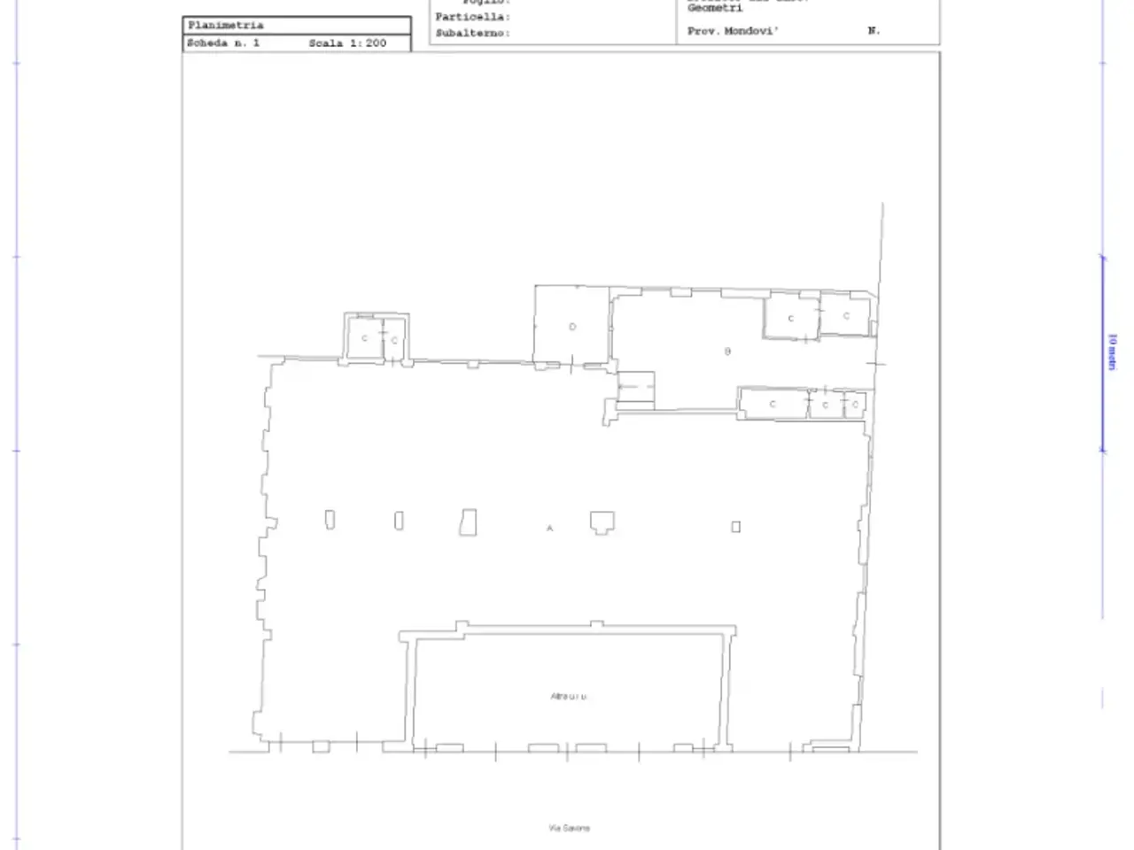 Laboratorio in Via Savona 29, Dogliani, {3} - Planimetria 1