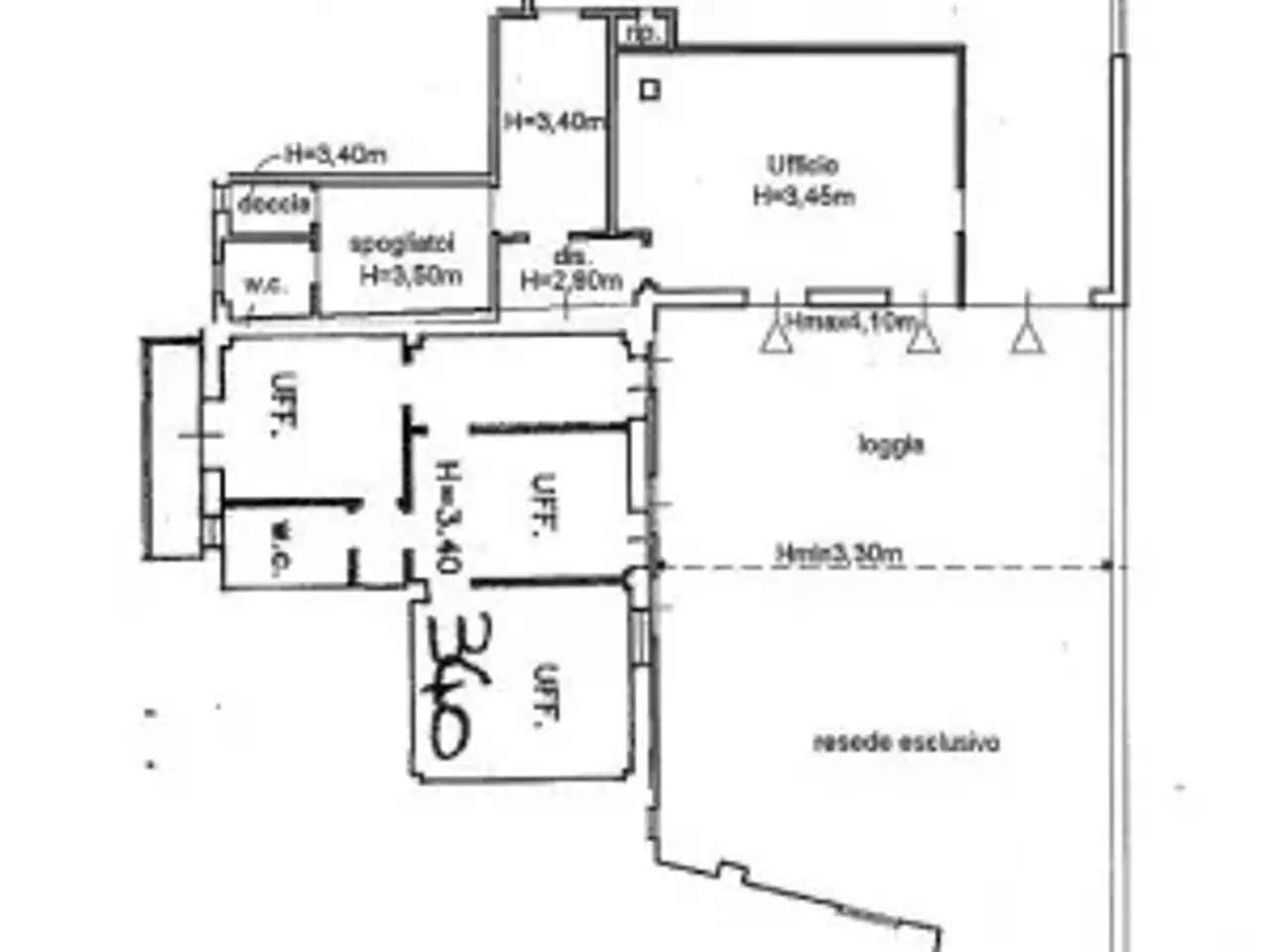 Ufficio in Via di Novoli 42/23, Firenze, {3} - Planimetria 1
